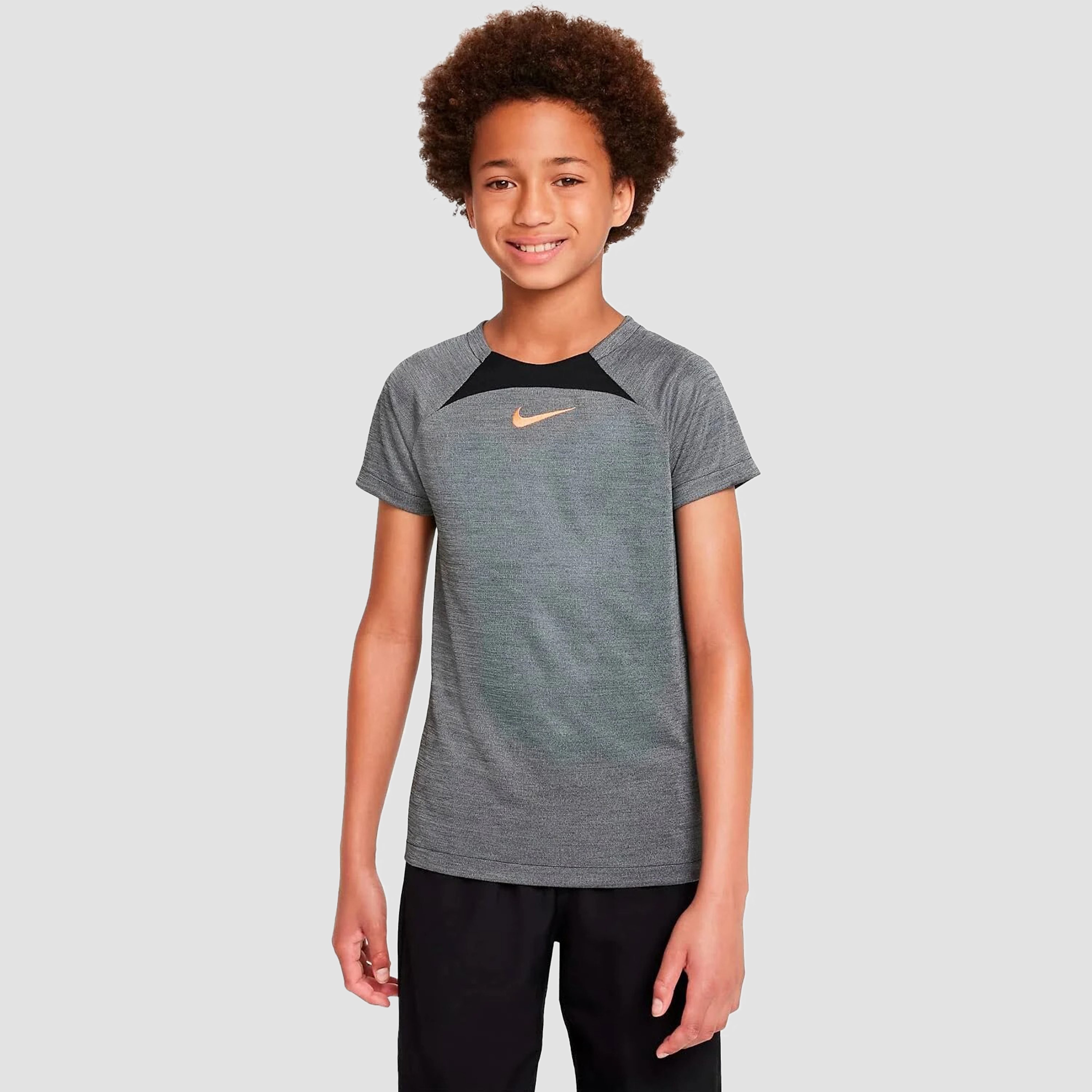 Nike Nike dri-fit academy voetbalshirt zwart/oranje kinderen kinderen