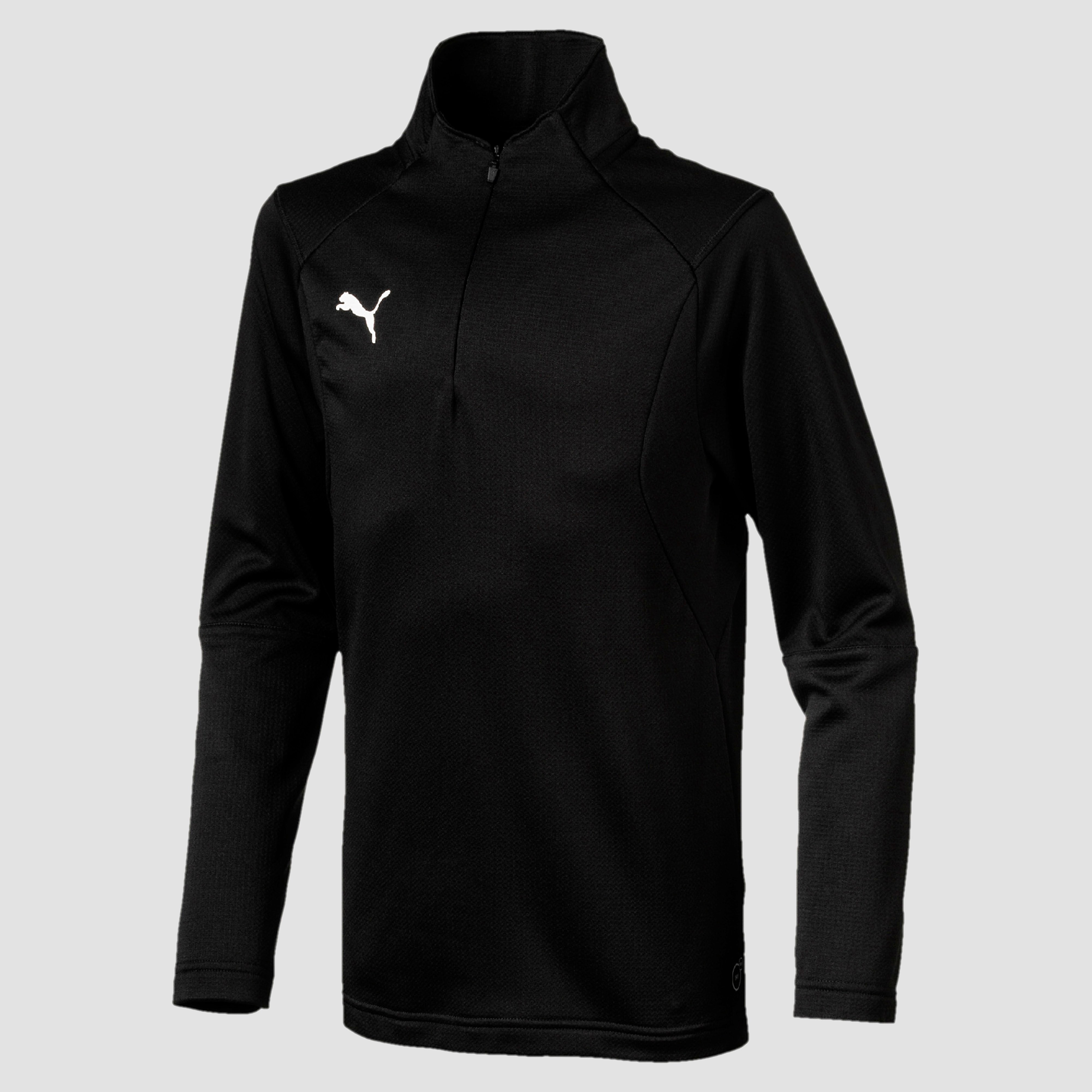 PUMA Liga voetbaltop korte rits zwart kinderen Kinderen