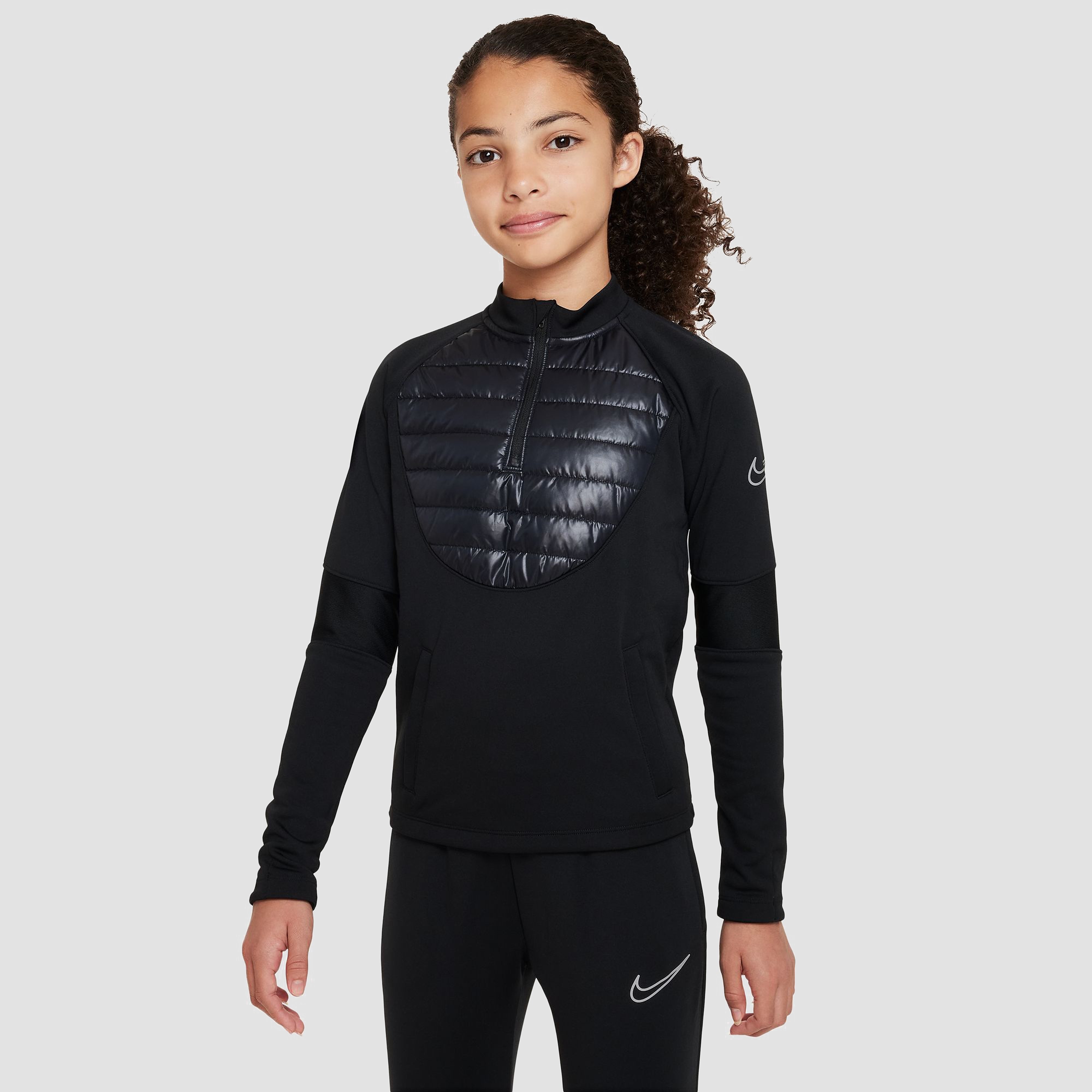 Nike Nike therma-fit academy winter warrior voetbaltop zwart kinderen kinderen