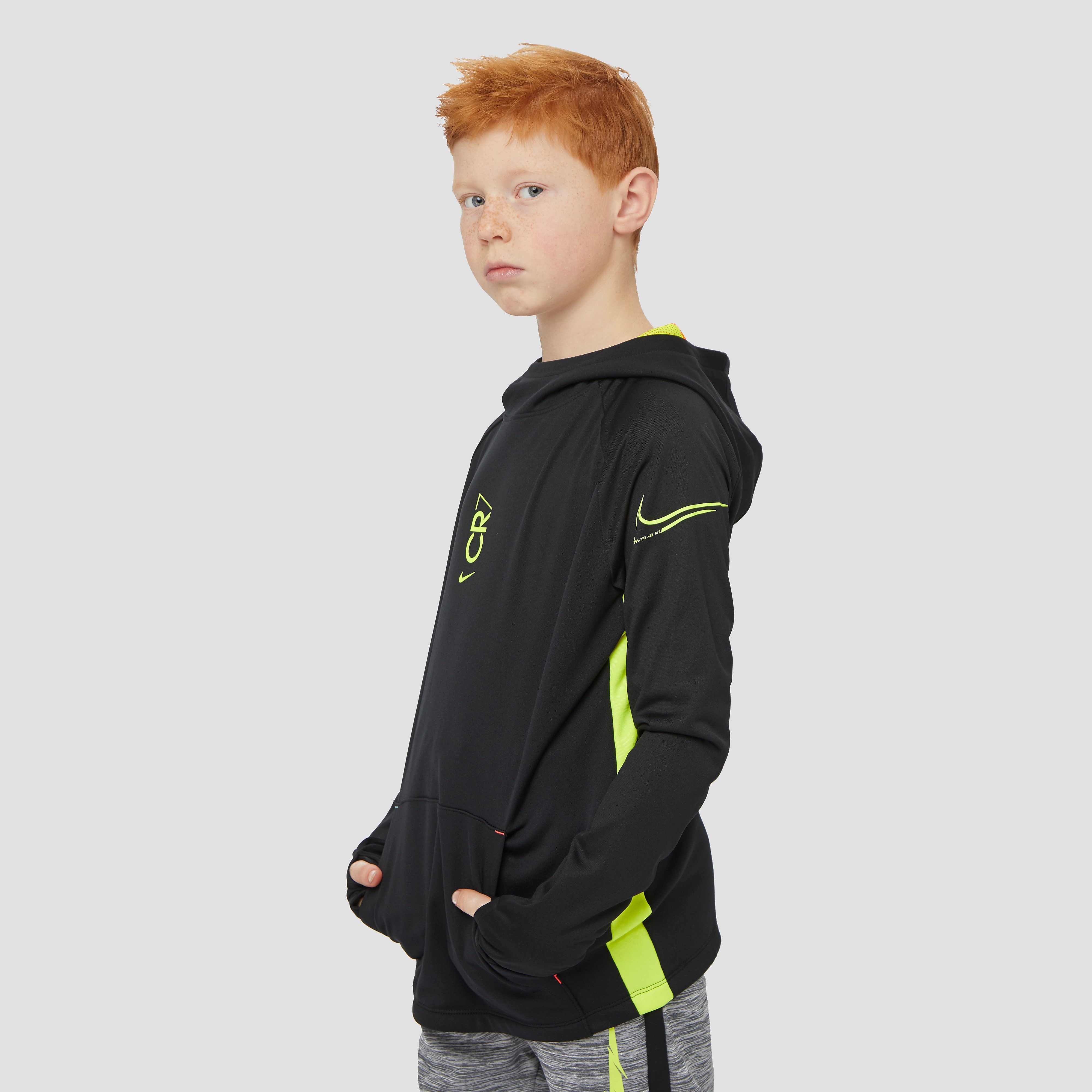 NIKE Cr7 dri-fit voetbaltrui zwart/geel kinderen Kinderen