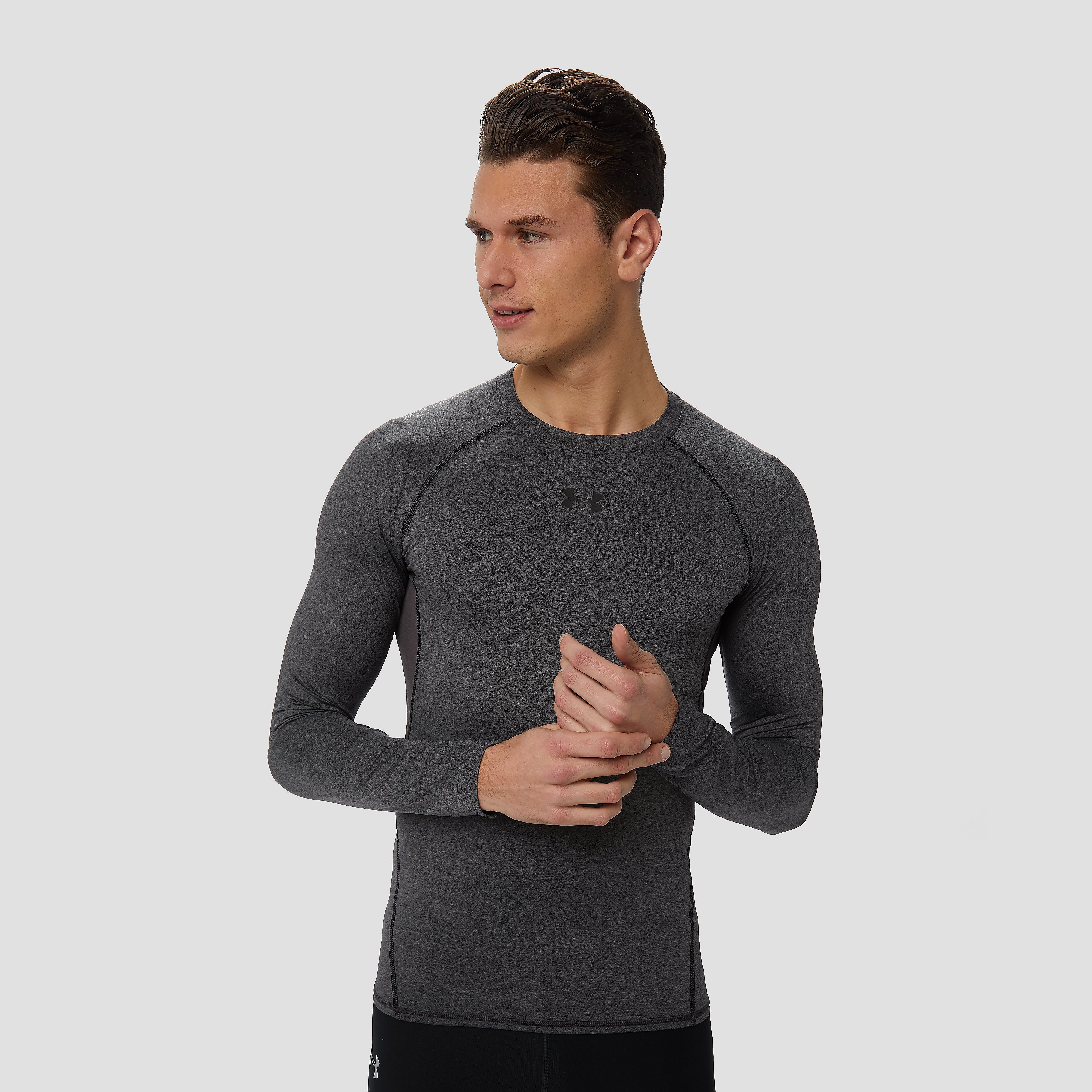 UNDER ARMOUR Heatgear armour compressieshirt grijs heren Heren