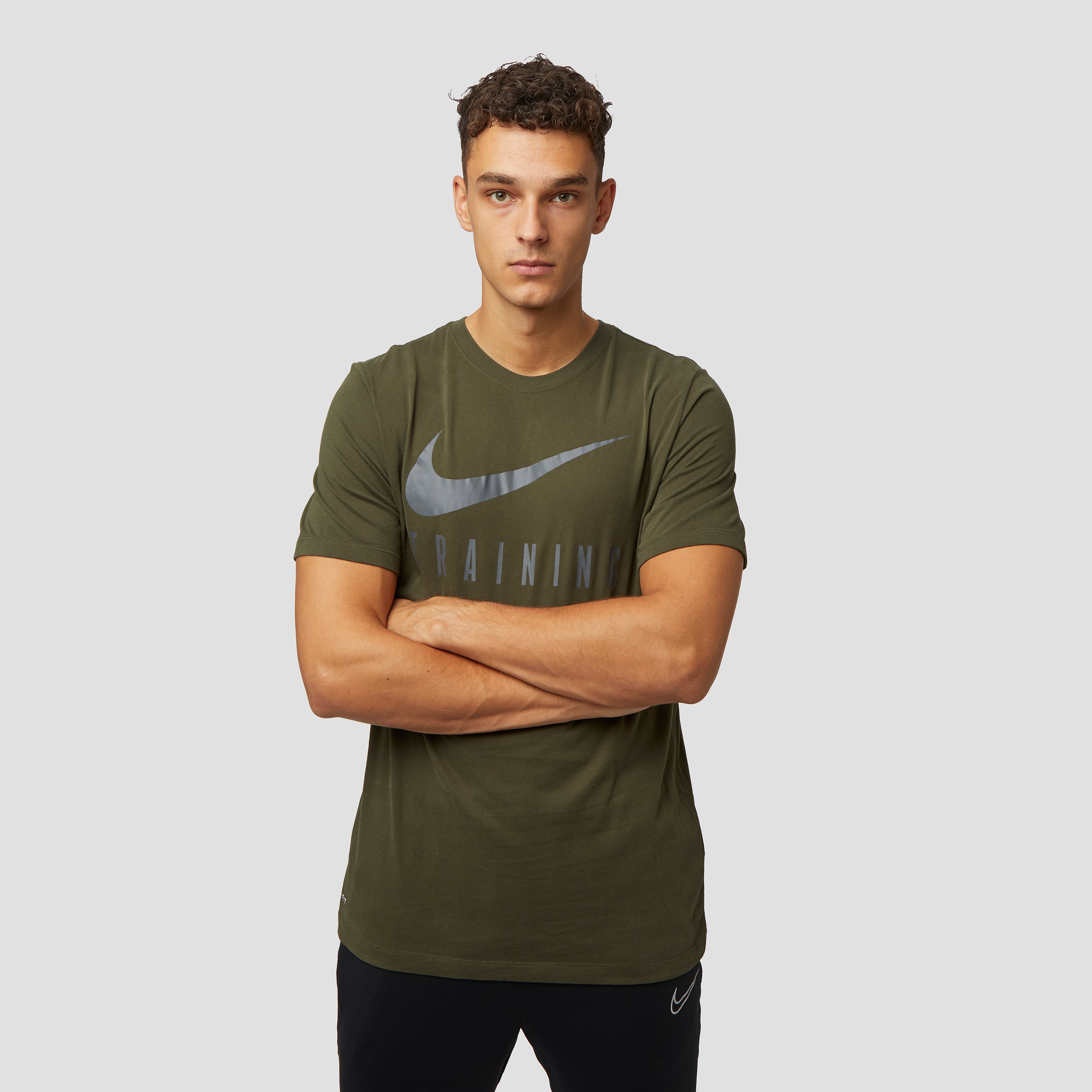 NIKE Dri-fit train sportshirt groen heren Heren
