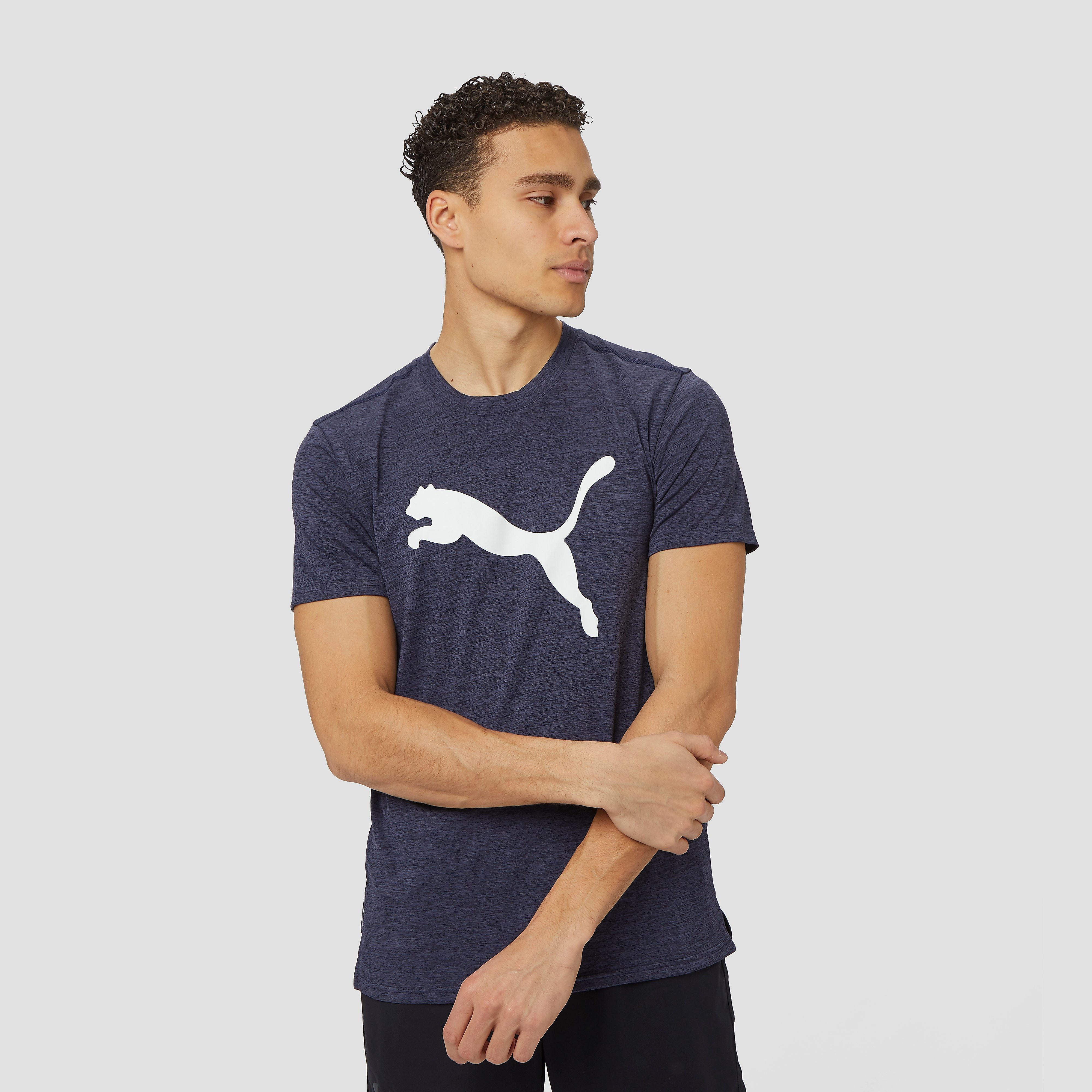 PUMA Heather sportshirt blauw heren Heren