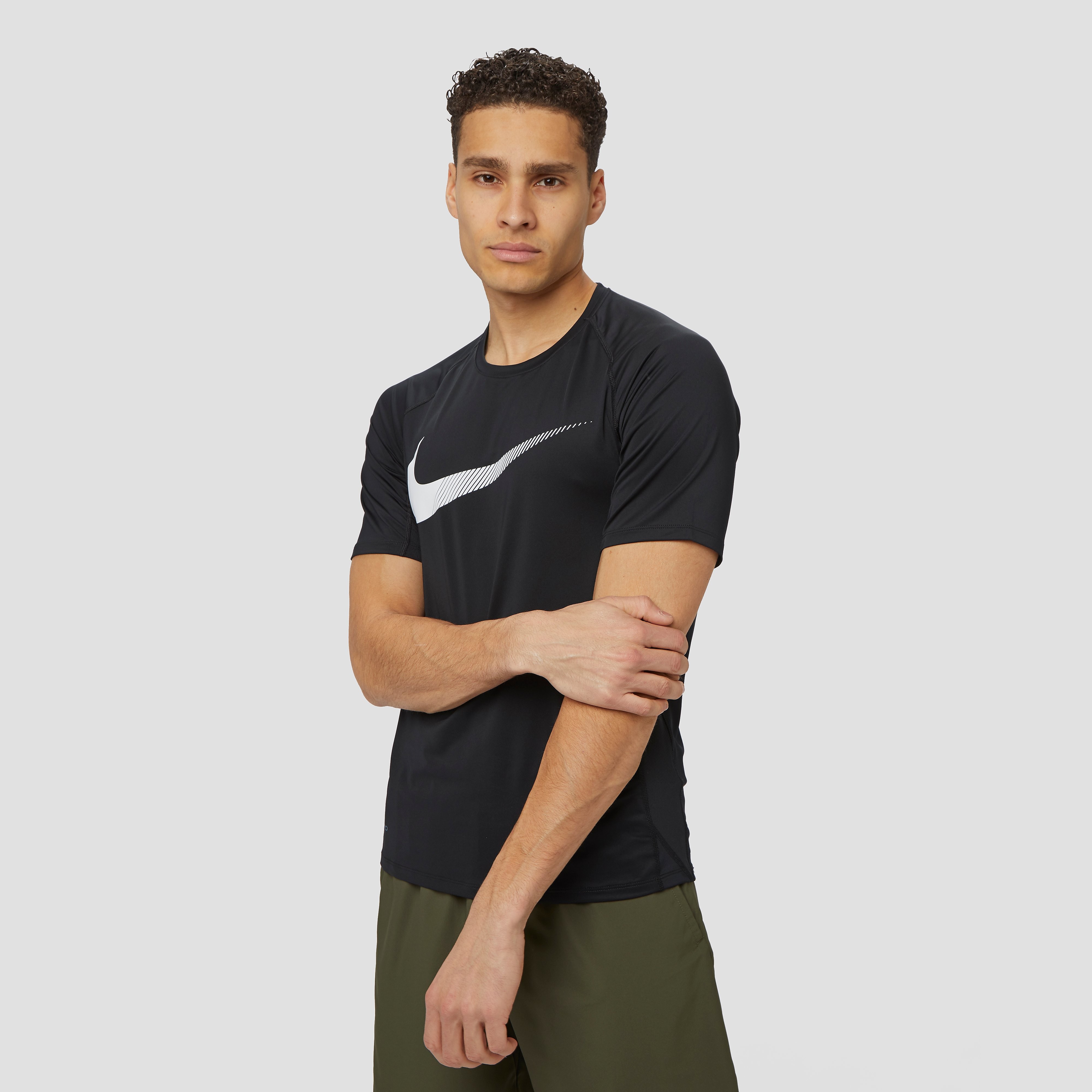NIKE Pro slim sportshirt zwart heren Heren
