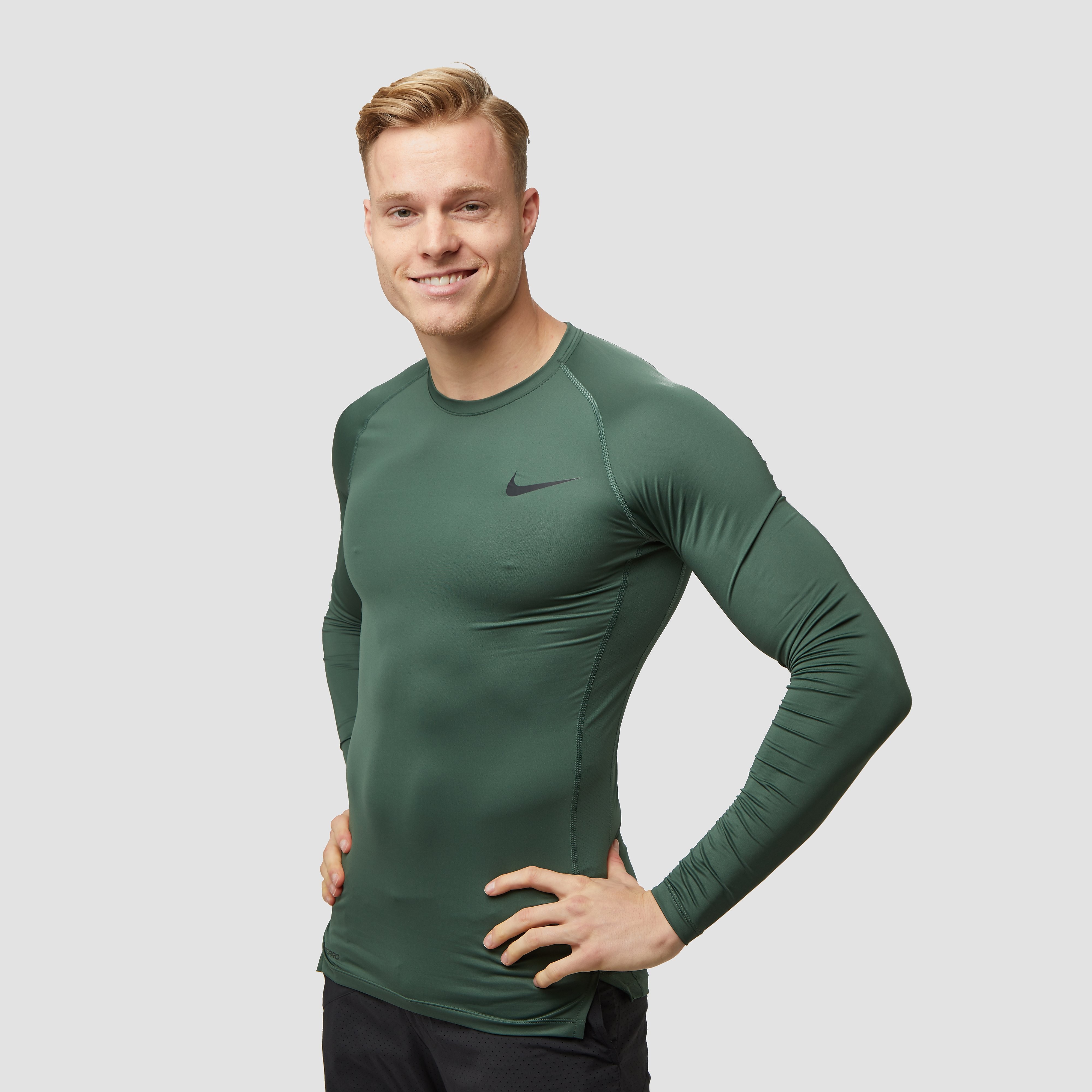 NIKE Pro compressie sporttop groen heren Heren