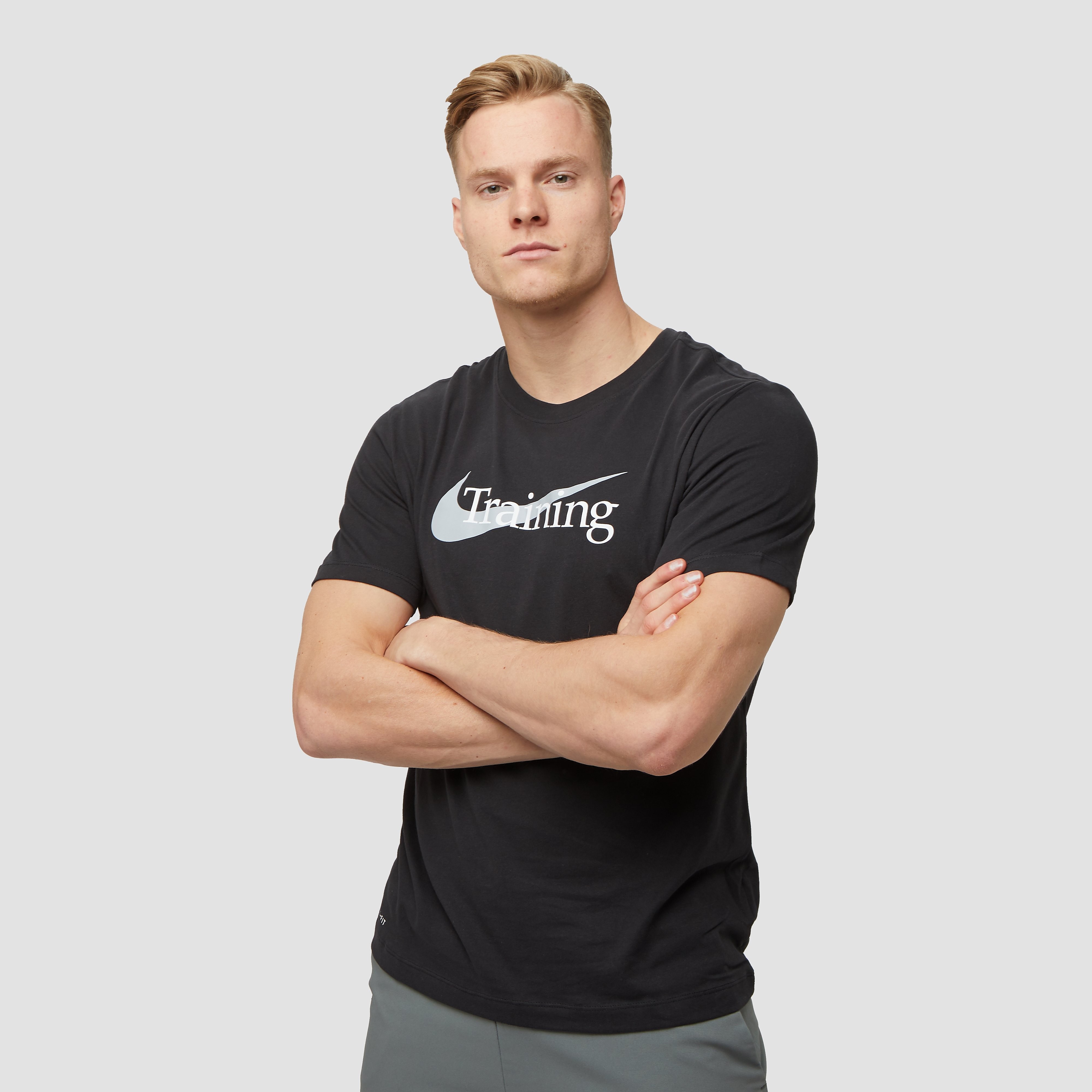 NIKE Dri-fit swoosh sportshirt zwart heren Heren
