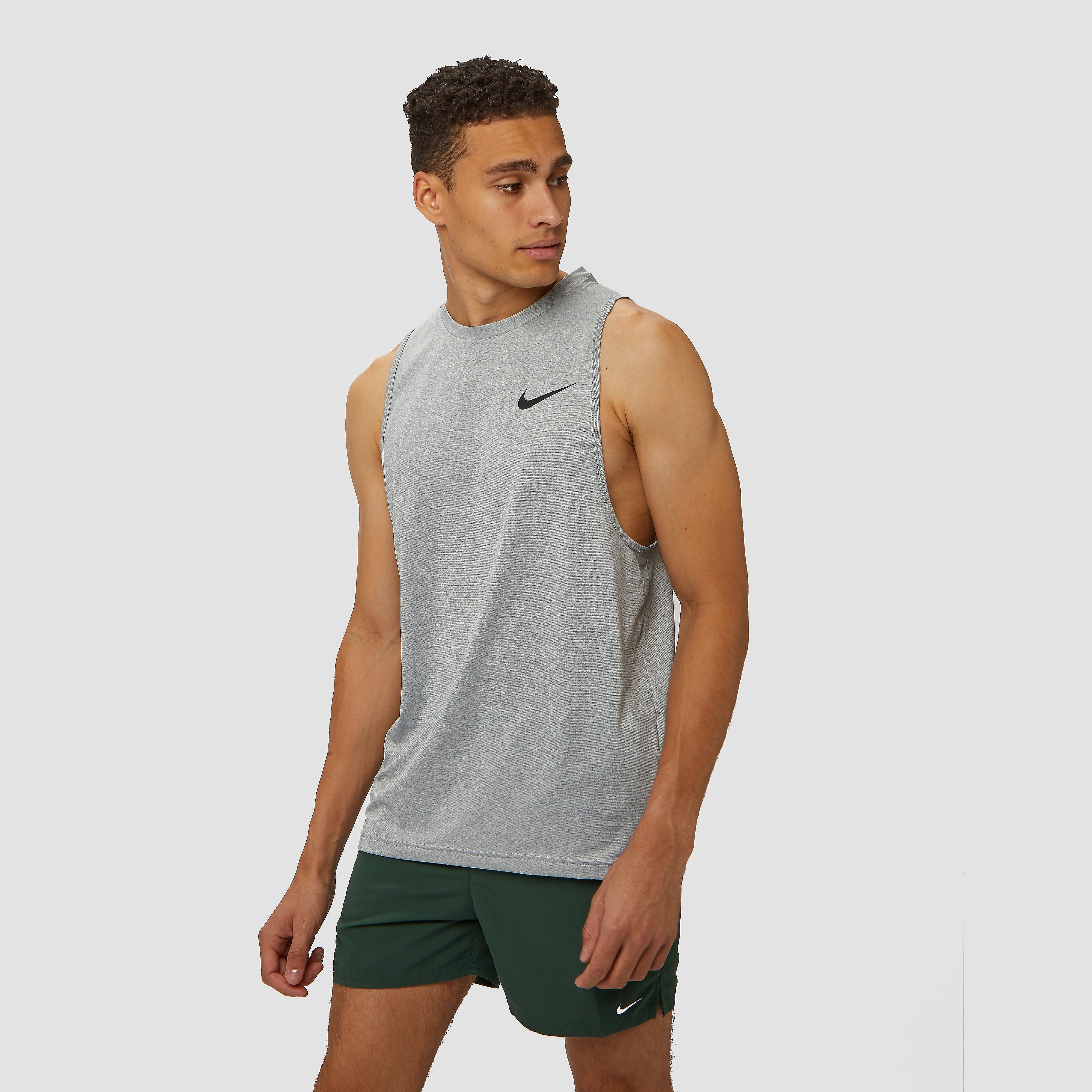 NIKE Hyper dri-fit sporttanktop wit/grijs heren Heren