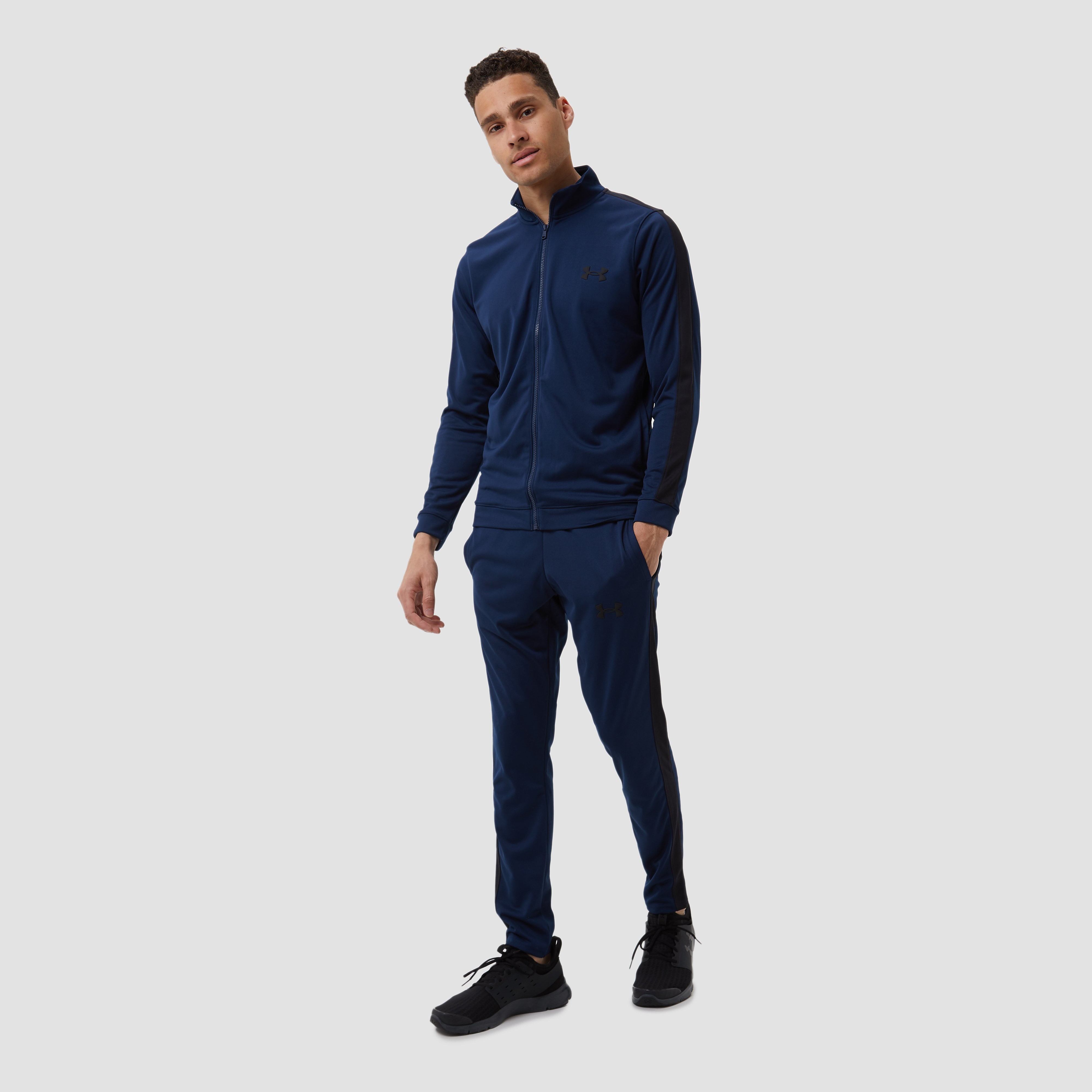 Under Armour Knit Trainingspak Blauw Heren - Maat L