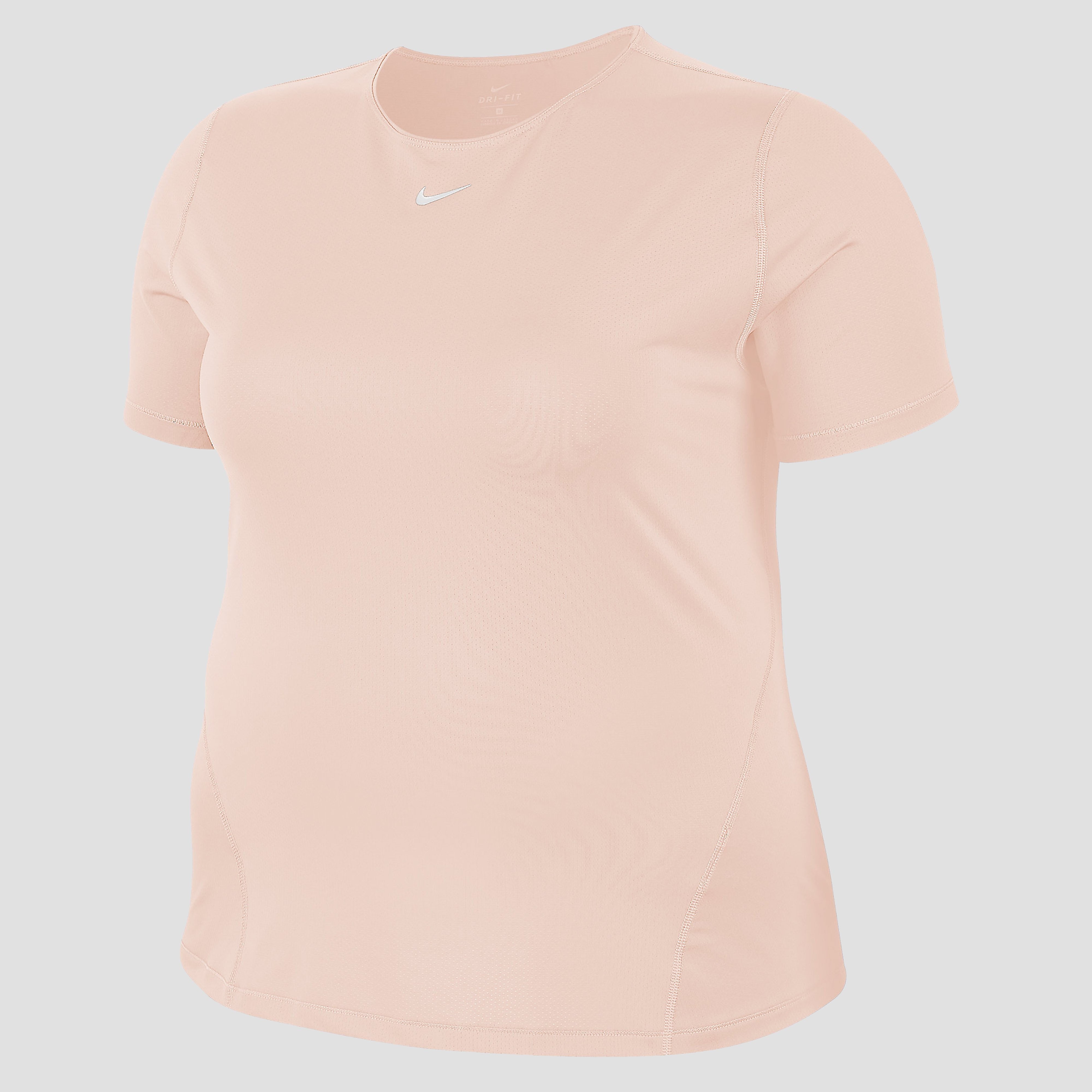 NIKE Pro all over plus size sportshirt roze dames Dames
