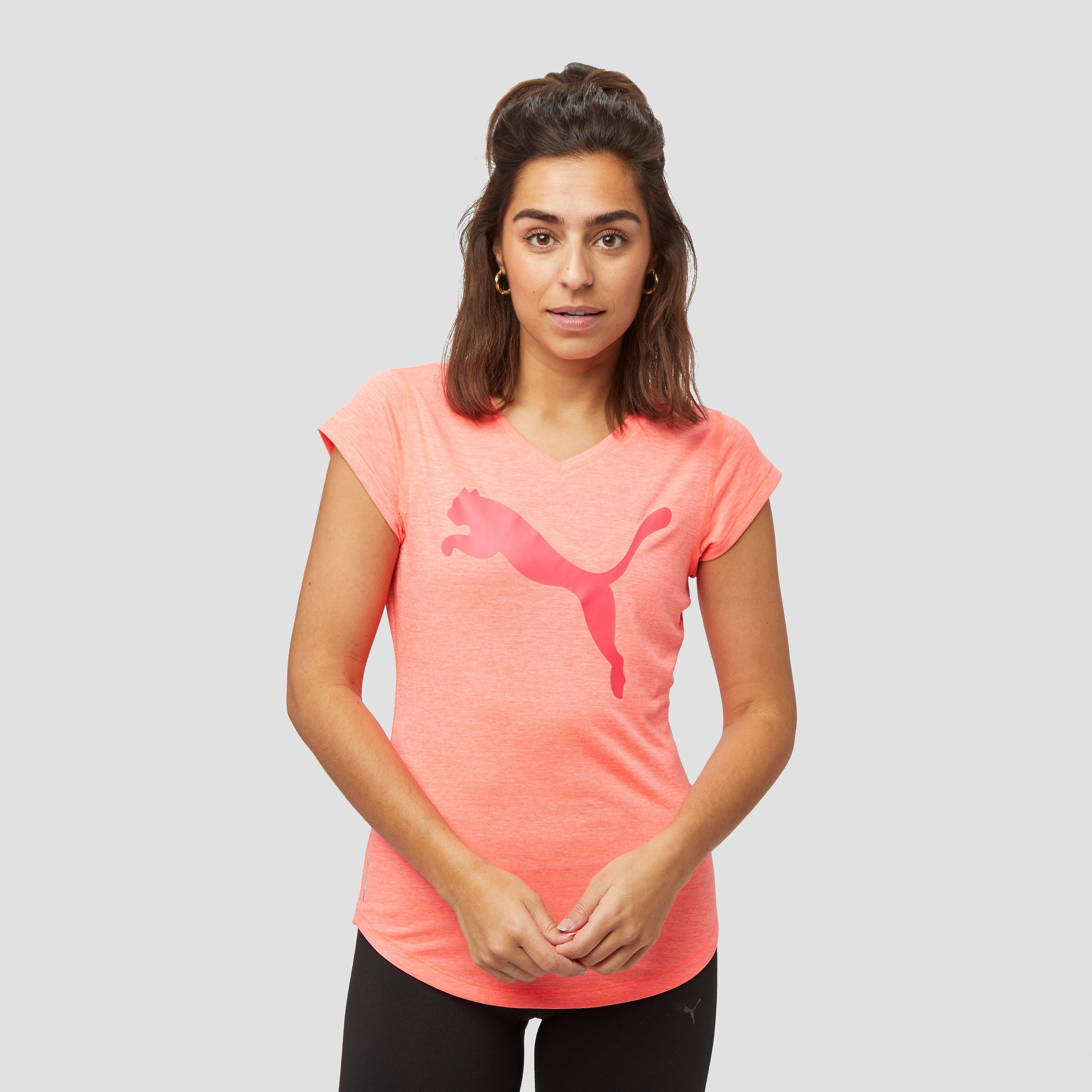 PUMA Heather cat sportshirt roze dames Dames Gymnastiekwinkel