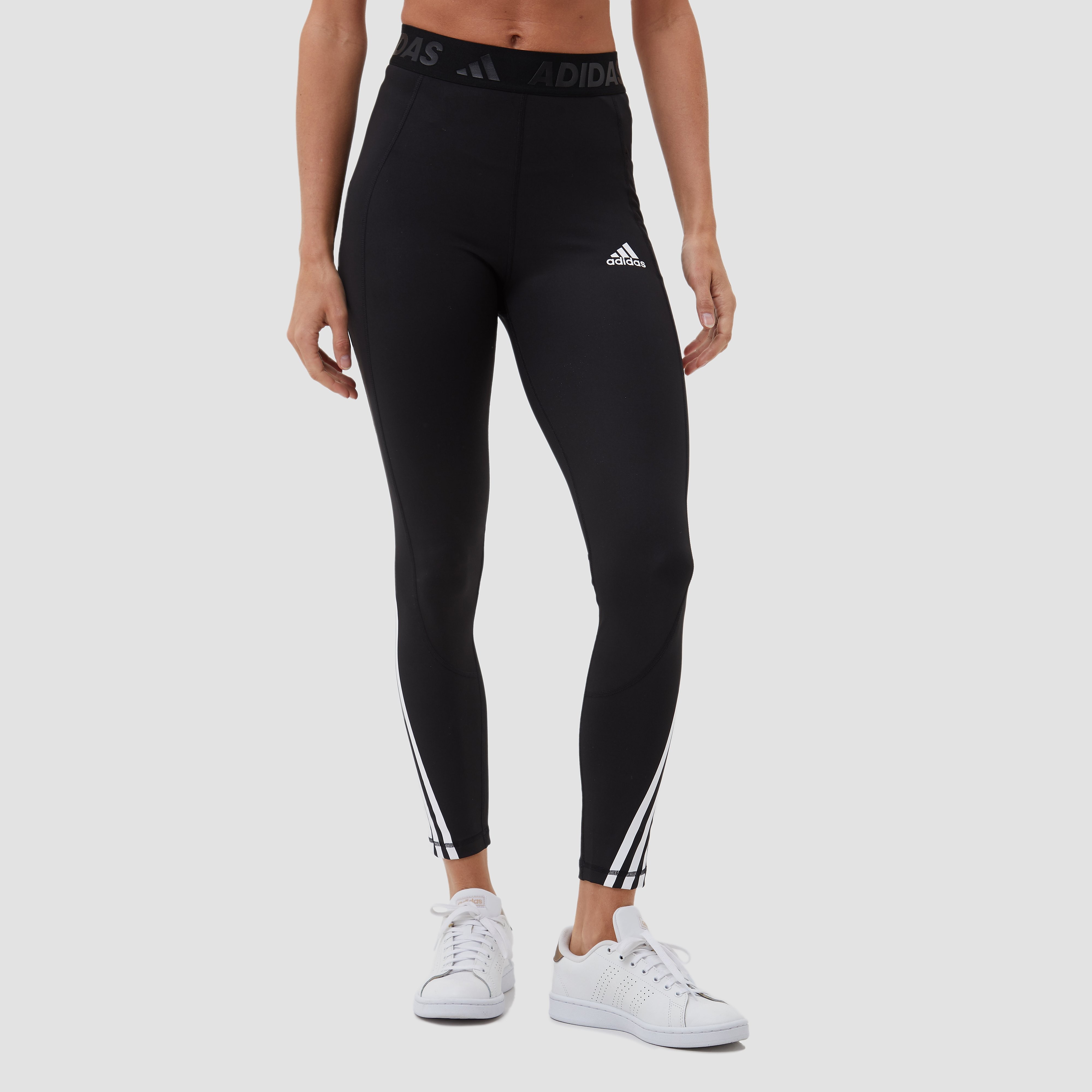 Adidas Techfit 3-Stripes Sporttight Zwart Dames - Maat S