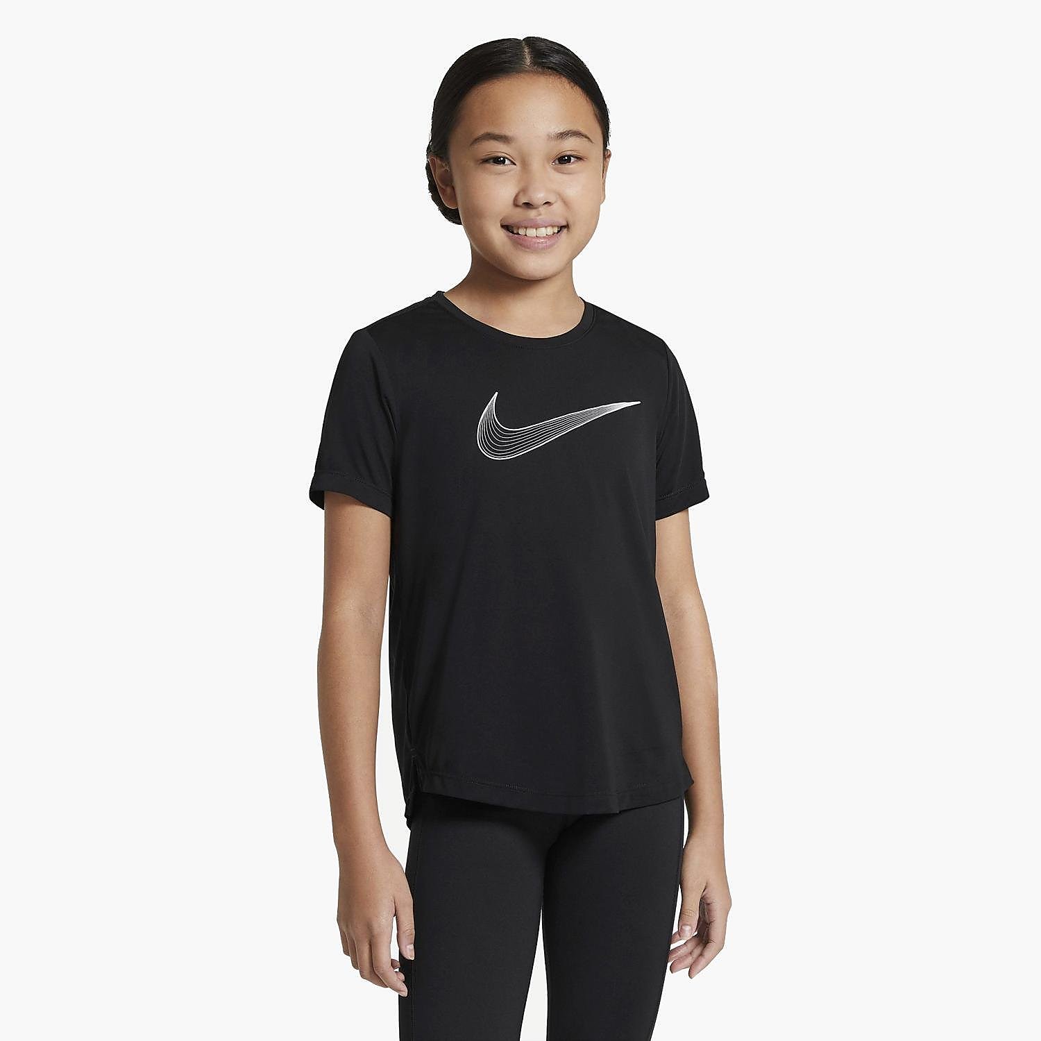 Nike Nike dri-fit one sportshirt zwart kinderen kinderen