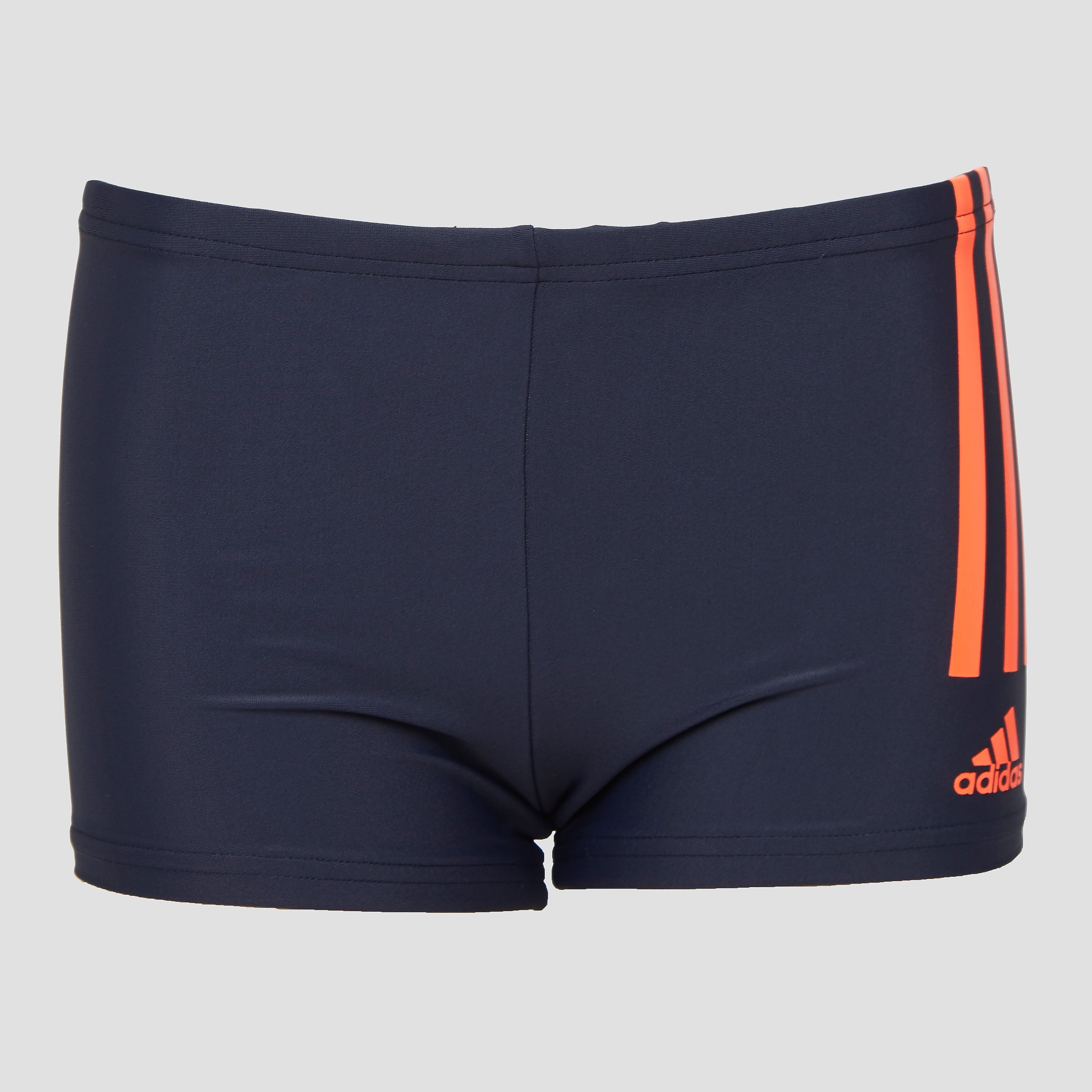 adidas Fit 3-stripes zwembroek zwart/rood kinderen Kinderen