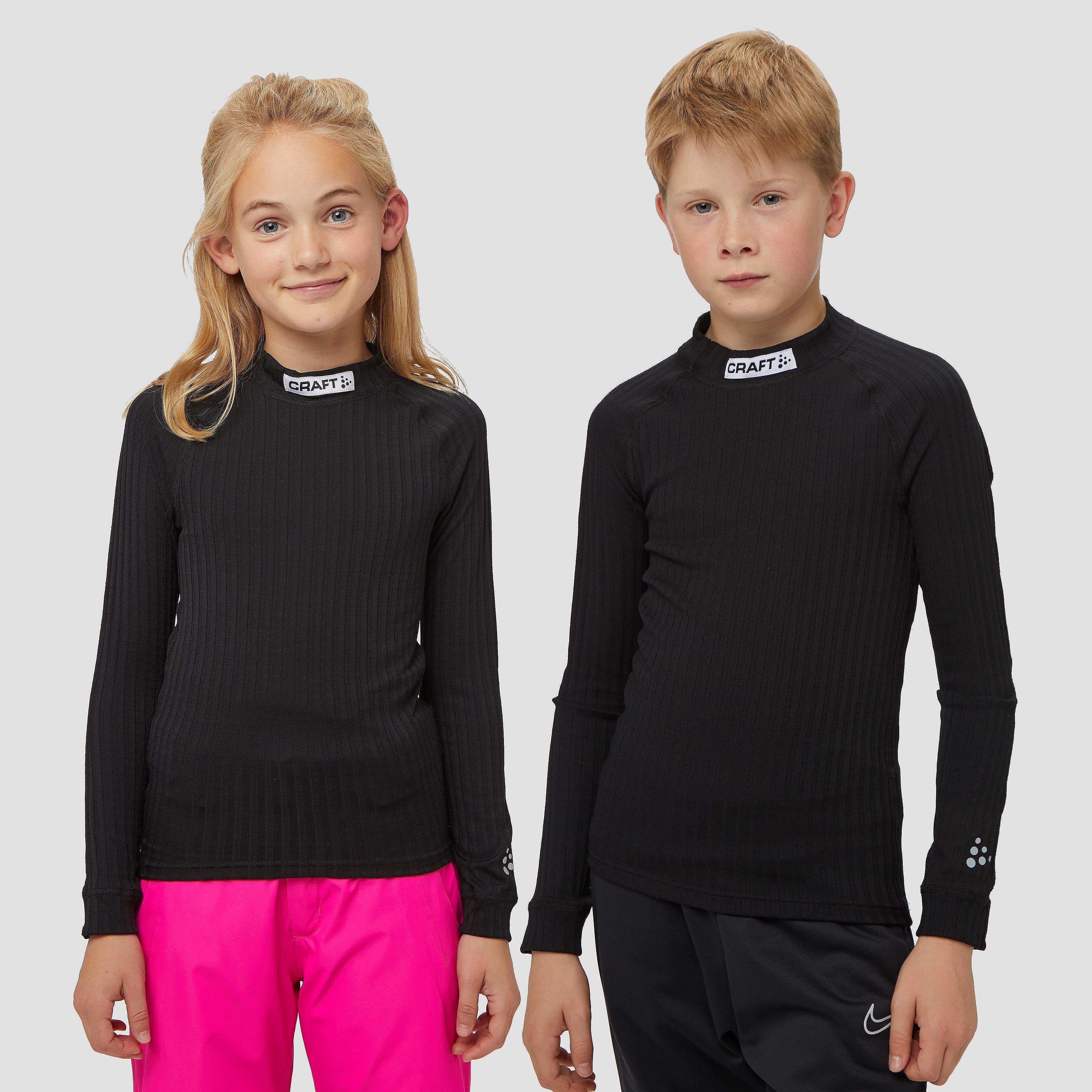 Craft Progress Baselayer Thermoshirt Lange Mouw - Zwart Kinderen - Maat 128