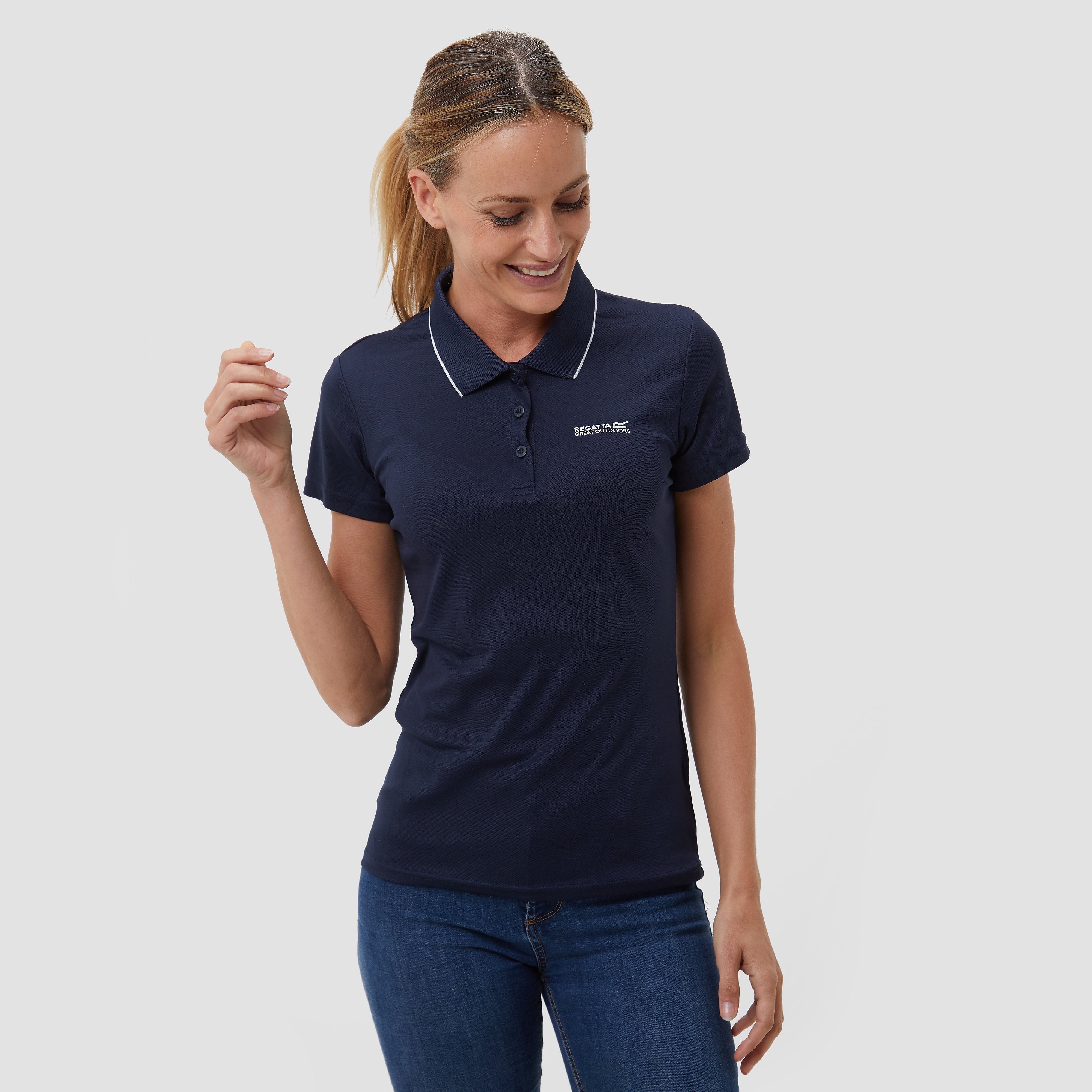 Regatta Maverick V Outdoorpolo Blauw Dames - Maat M