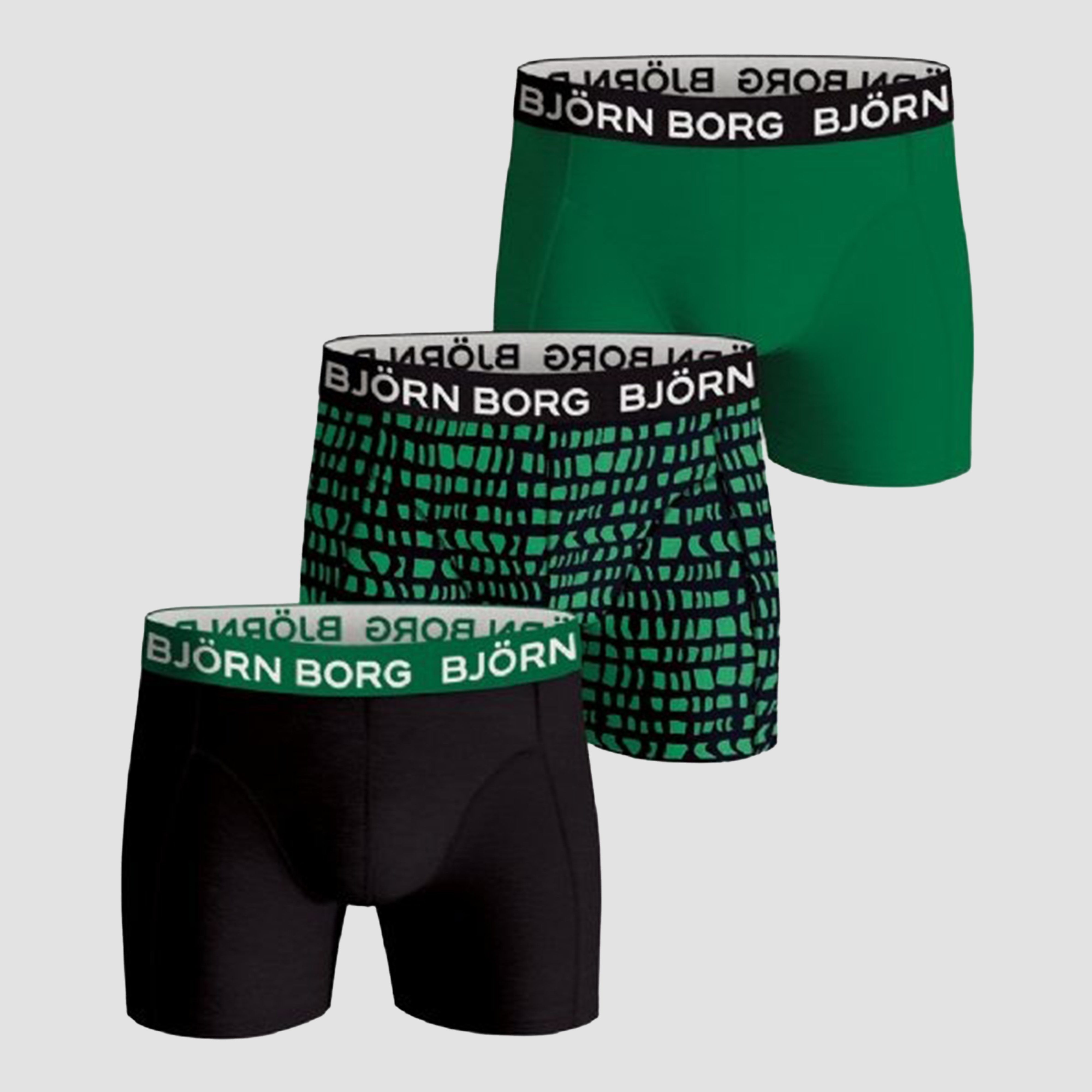 Bjorn Borg Bjorn borg essential boxers 3-pack groen heren heren