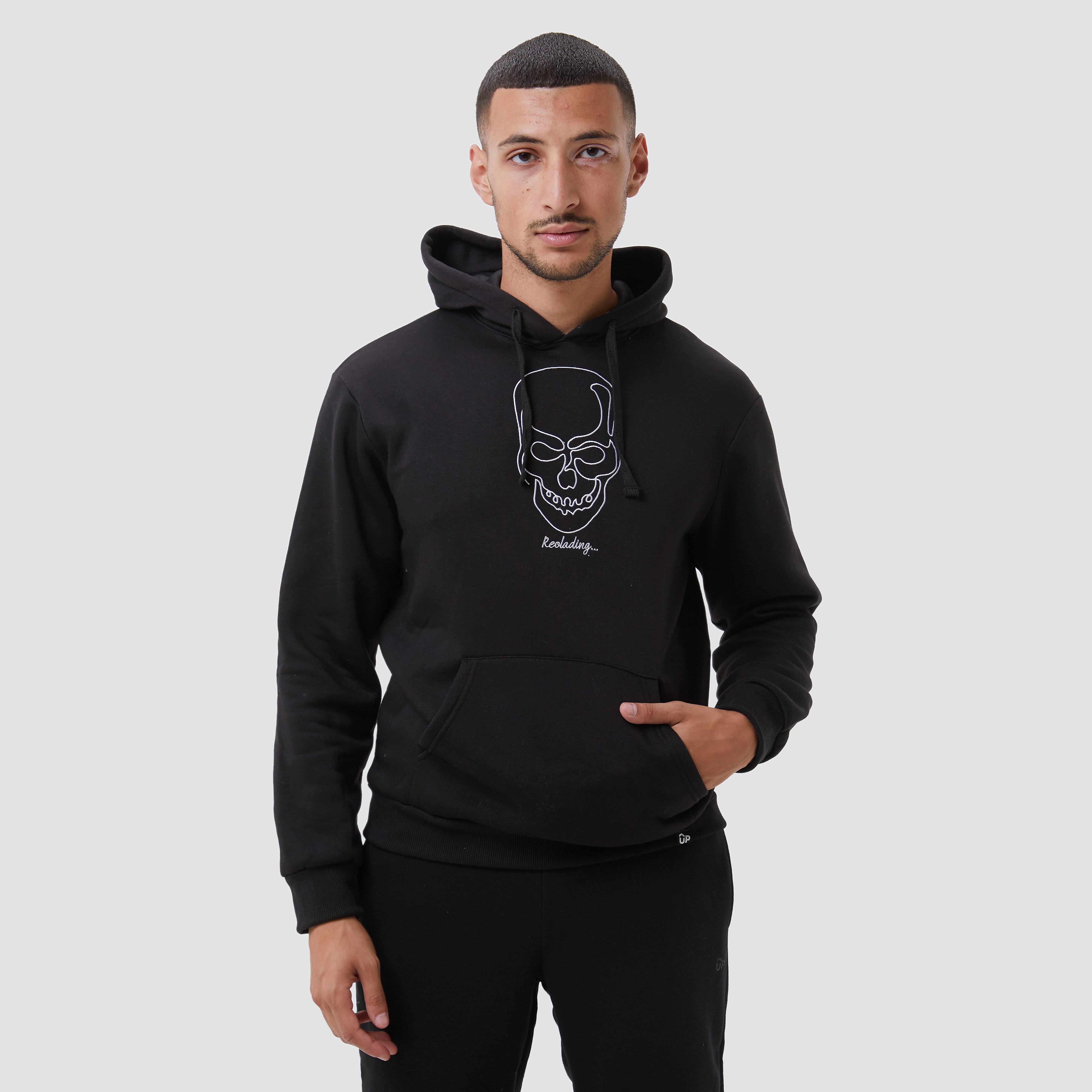 UP Up hooded sweat trui zwart heren heren