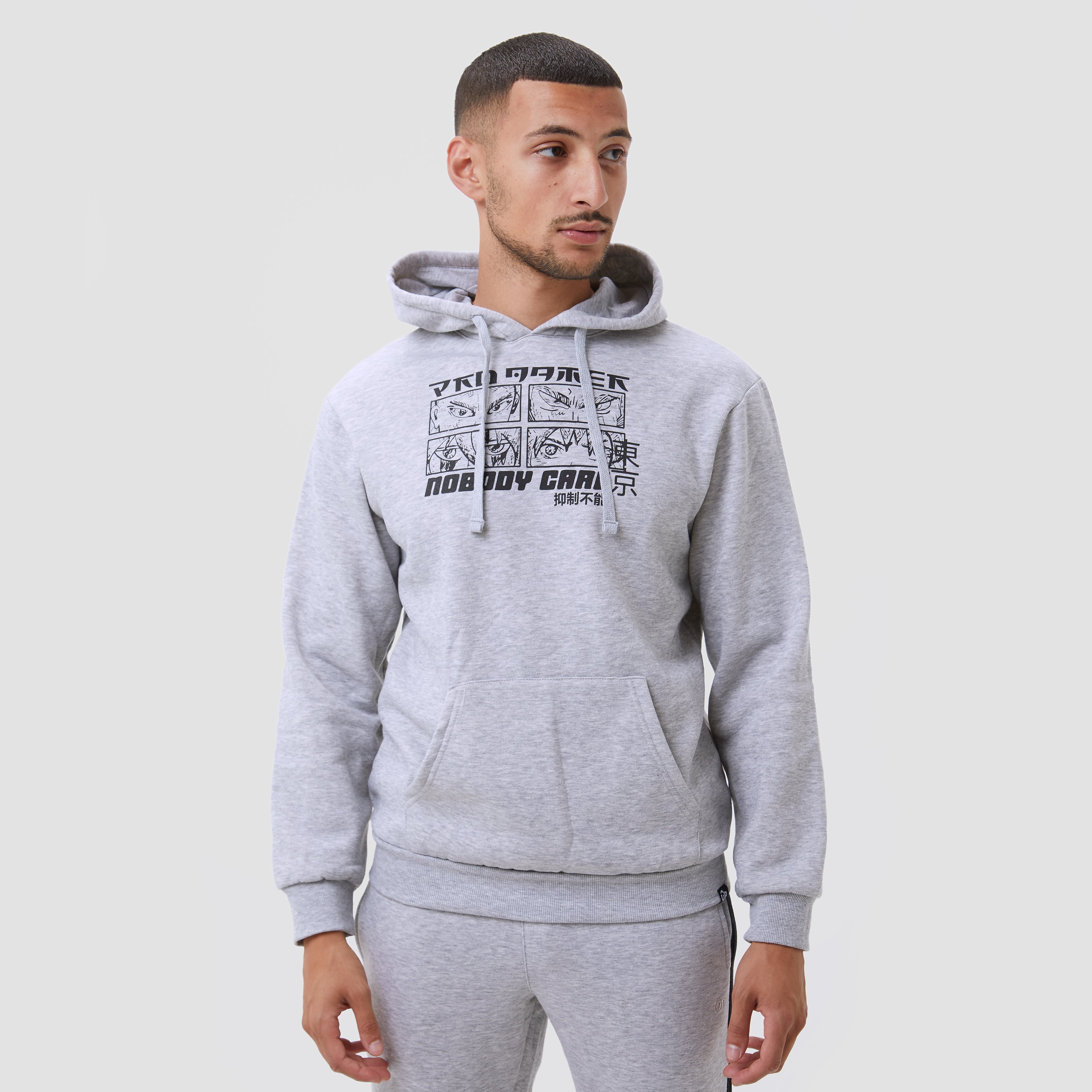 UP Up hooded sweat trui grijs heren heren