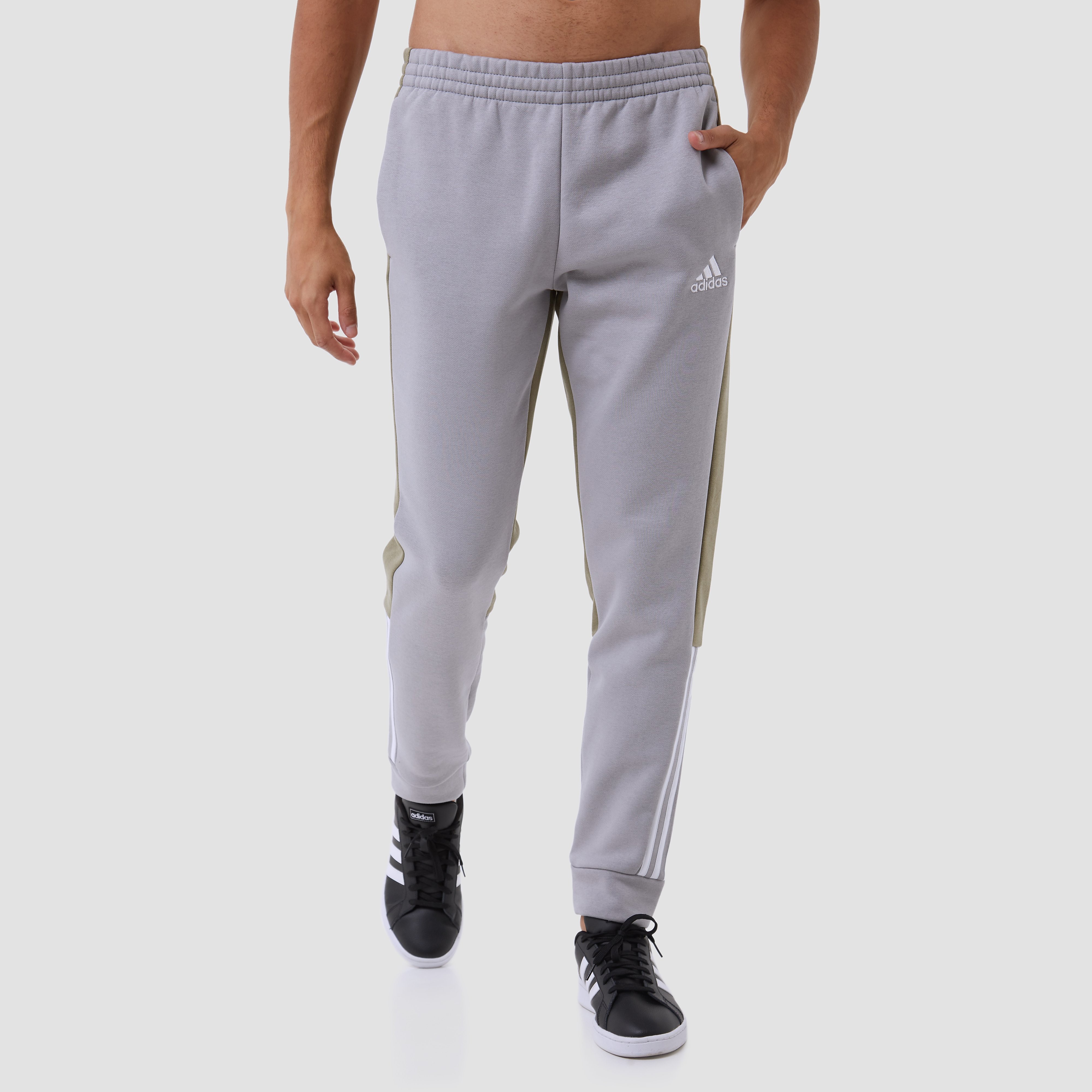 adidas Adidas essentials colorblock joggingbroek grijs/groen heren heren