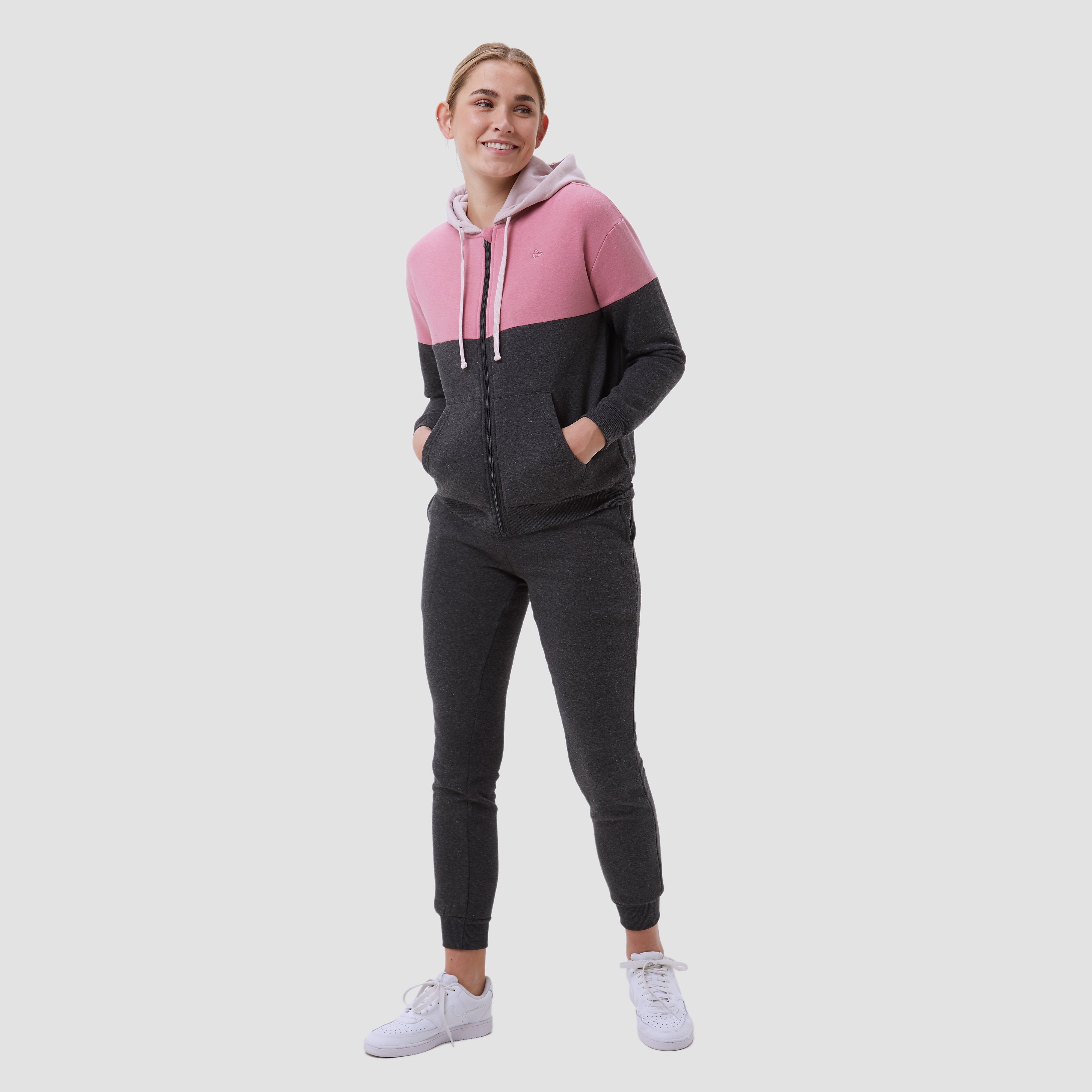 UP Up color block joggingpak roze/grijs dames dames