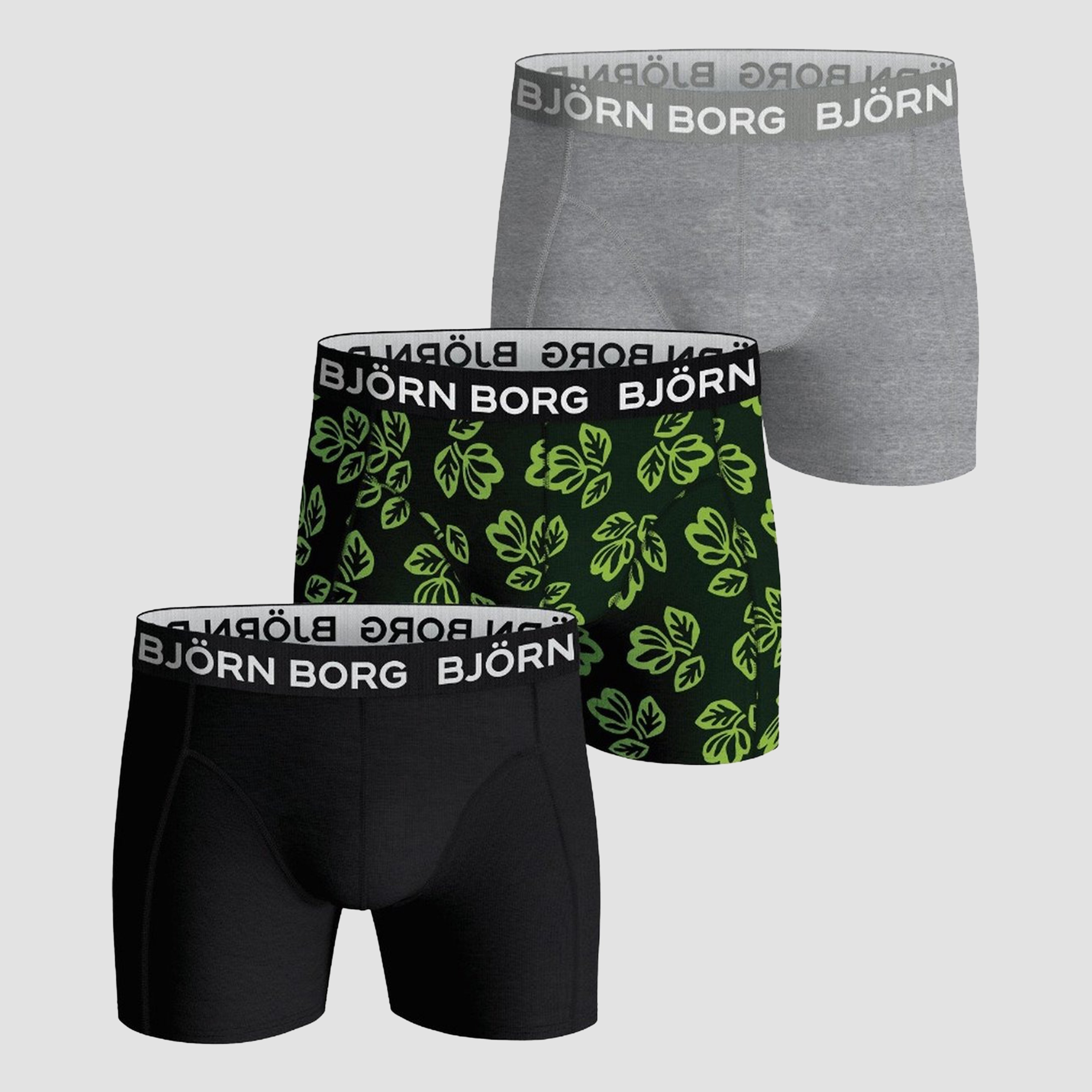 Bjorn Borg Bjorn borg core boxers 3-pack grijs/zwart kinderen kinderen