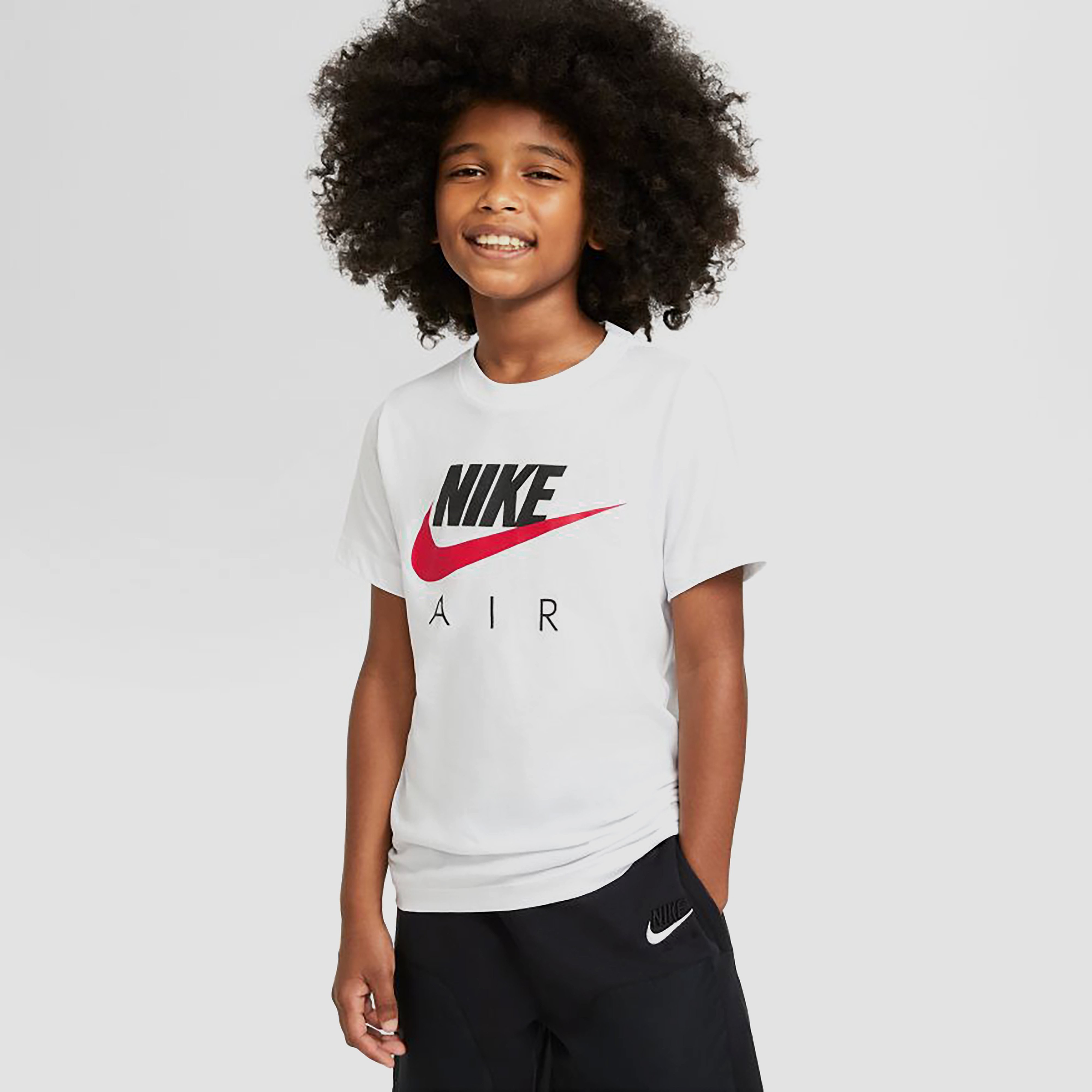 Nike Nike sportswear air shirt wit/rood kinderen kinderen