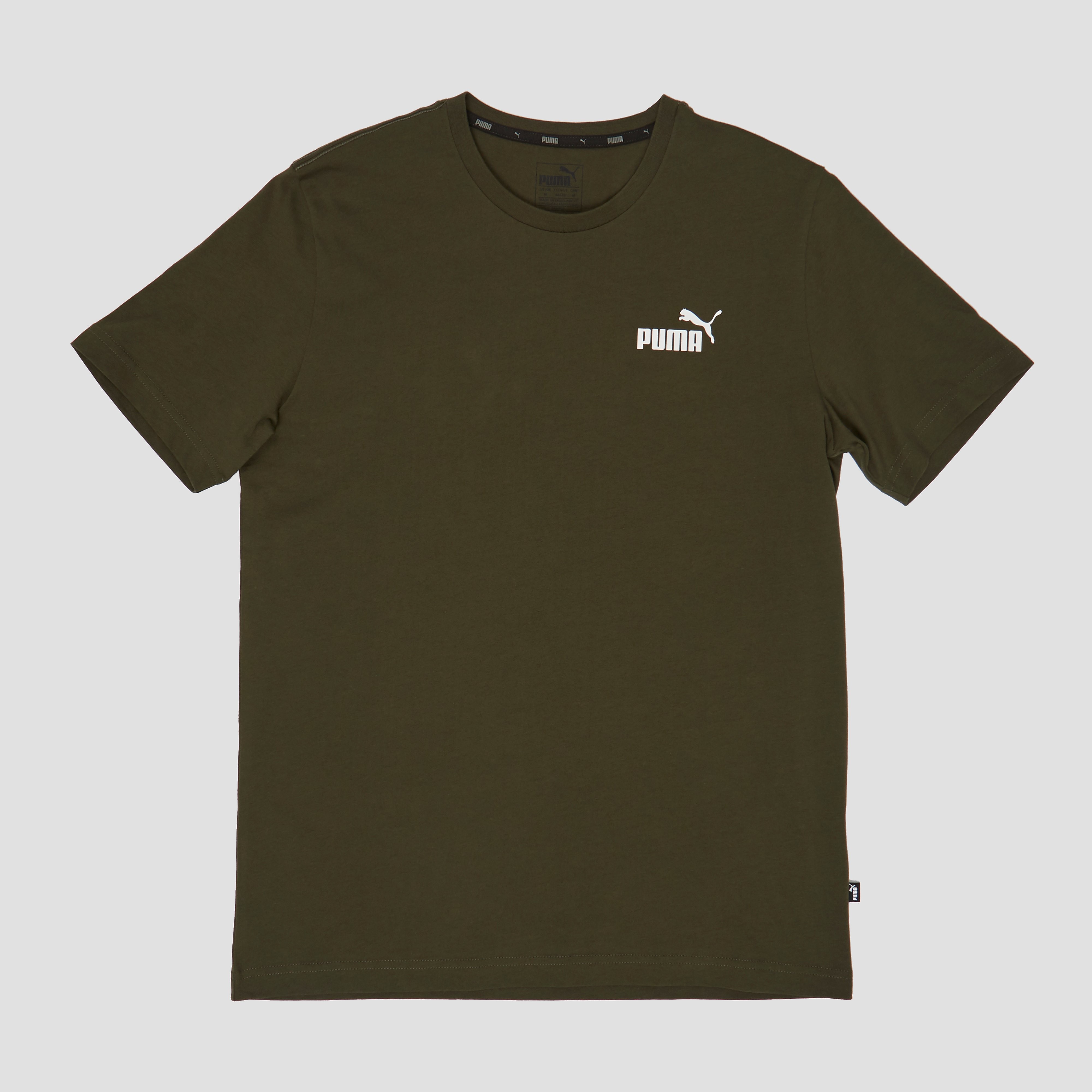PUMA Essential small logo shirt groen heren Heren