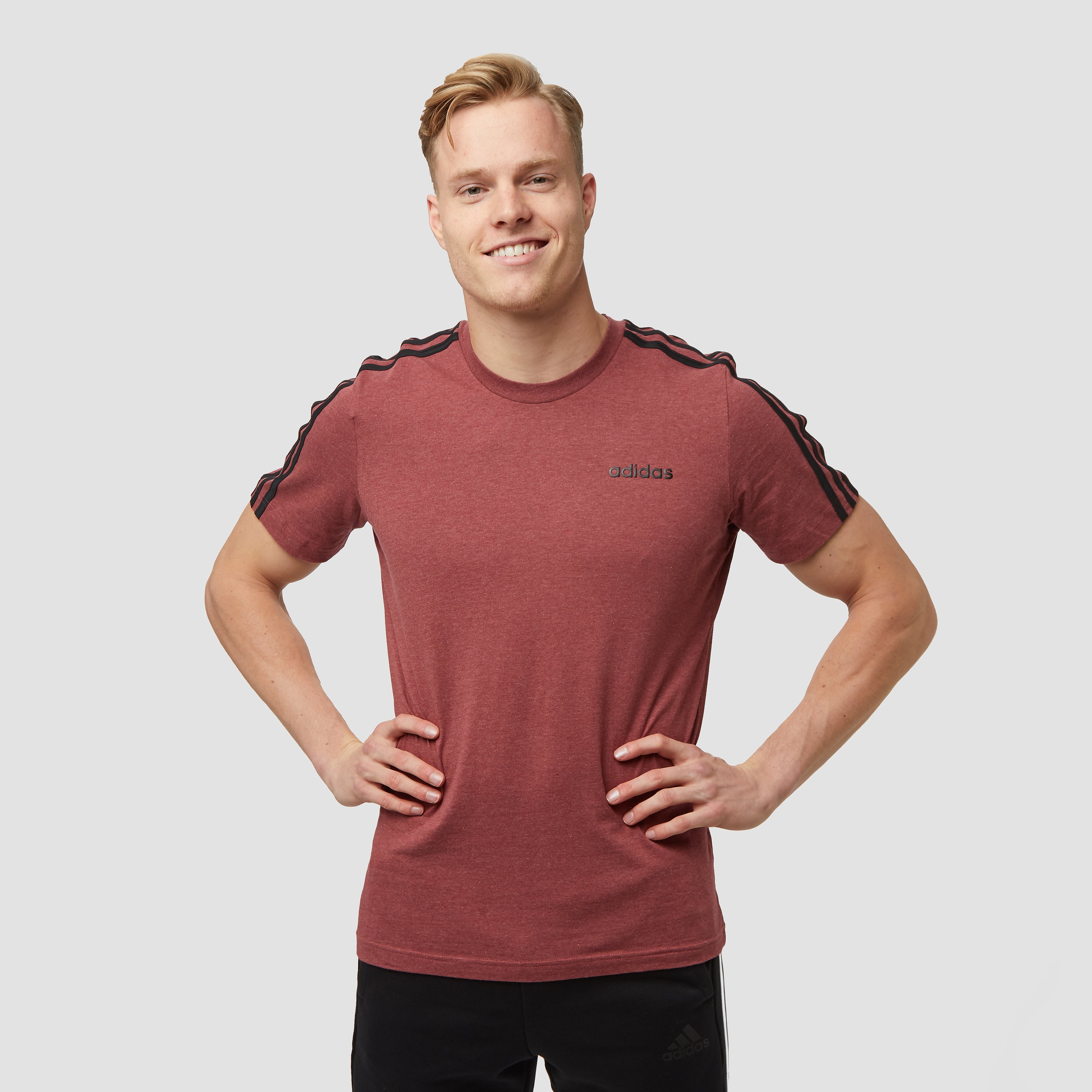 adidas 3-stripes shirt bordeaux heren Heren