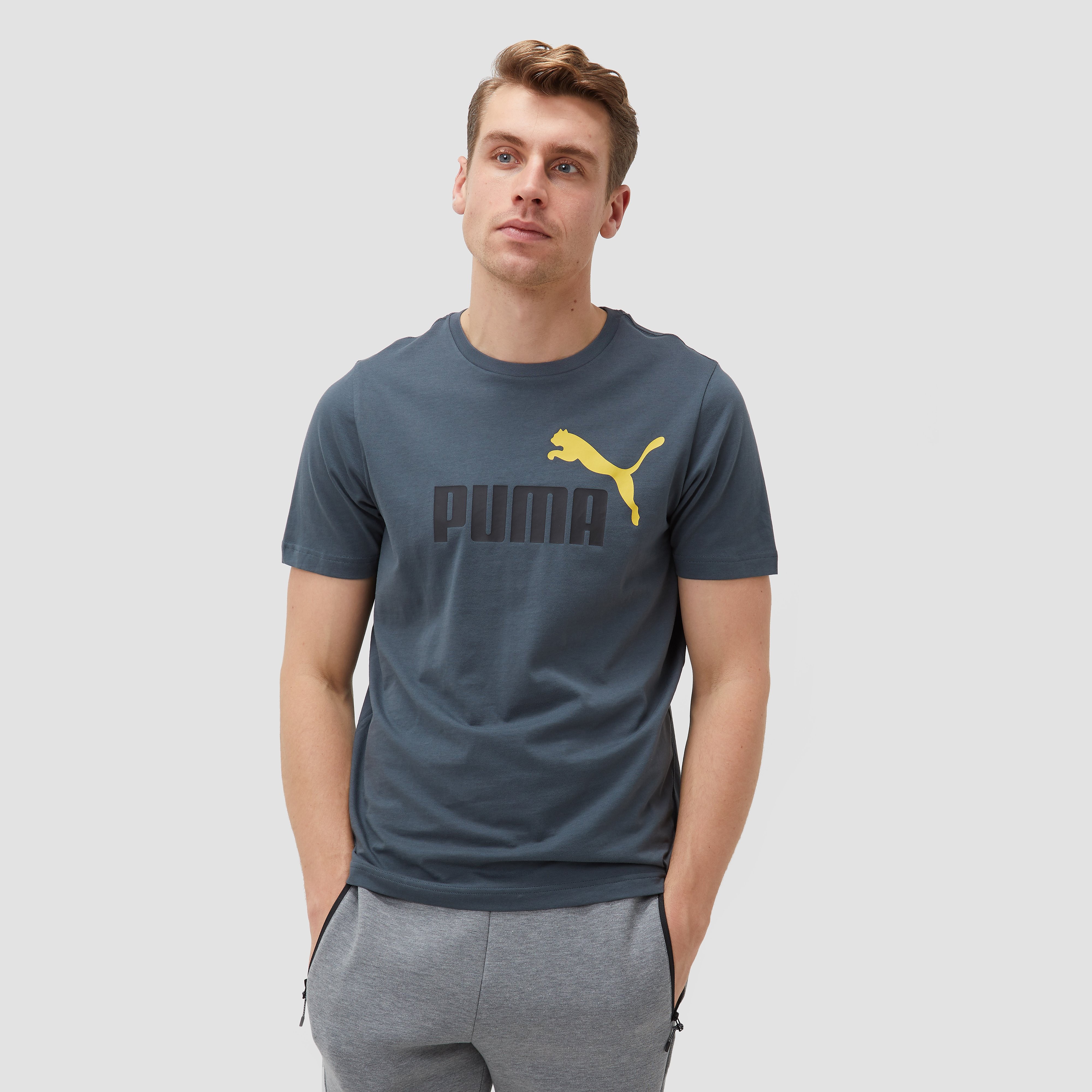 Puma Essentials heren sport T-shirt - Blauw - Maat M