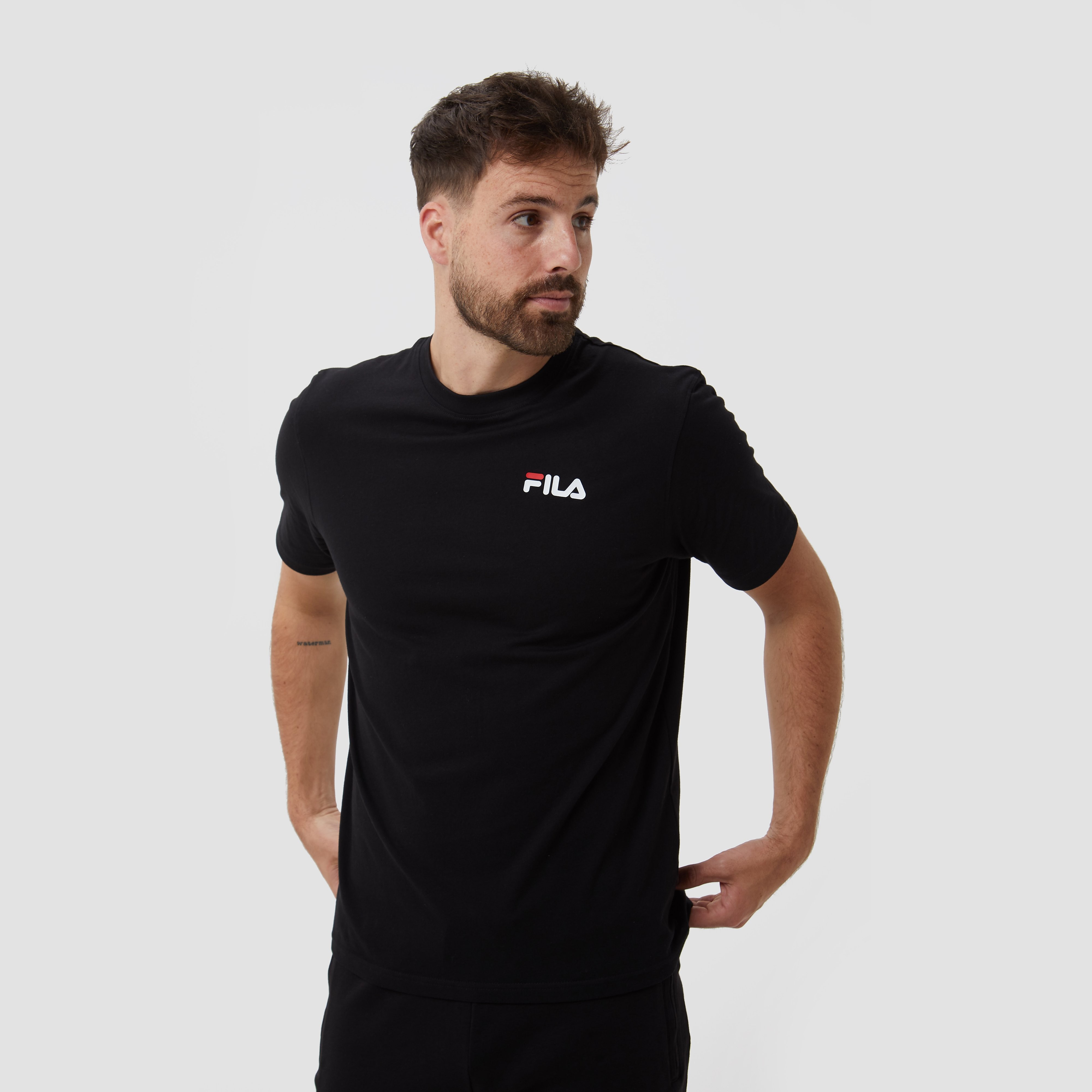 Fila Terry Shirt Zwart Heren - Maat XXL