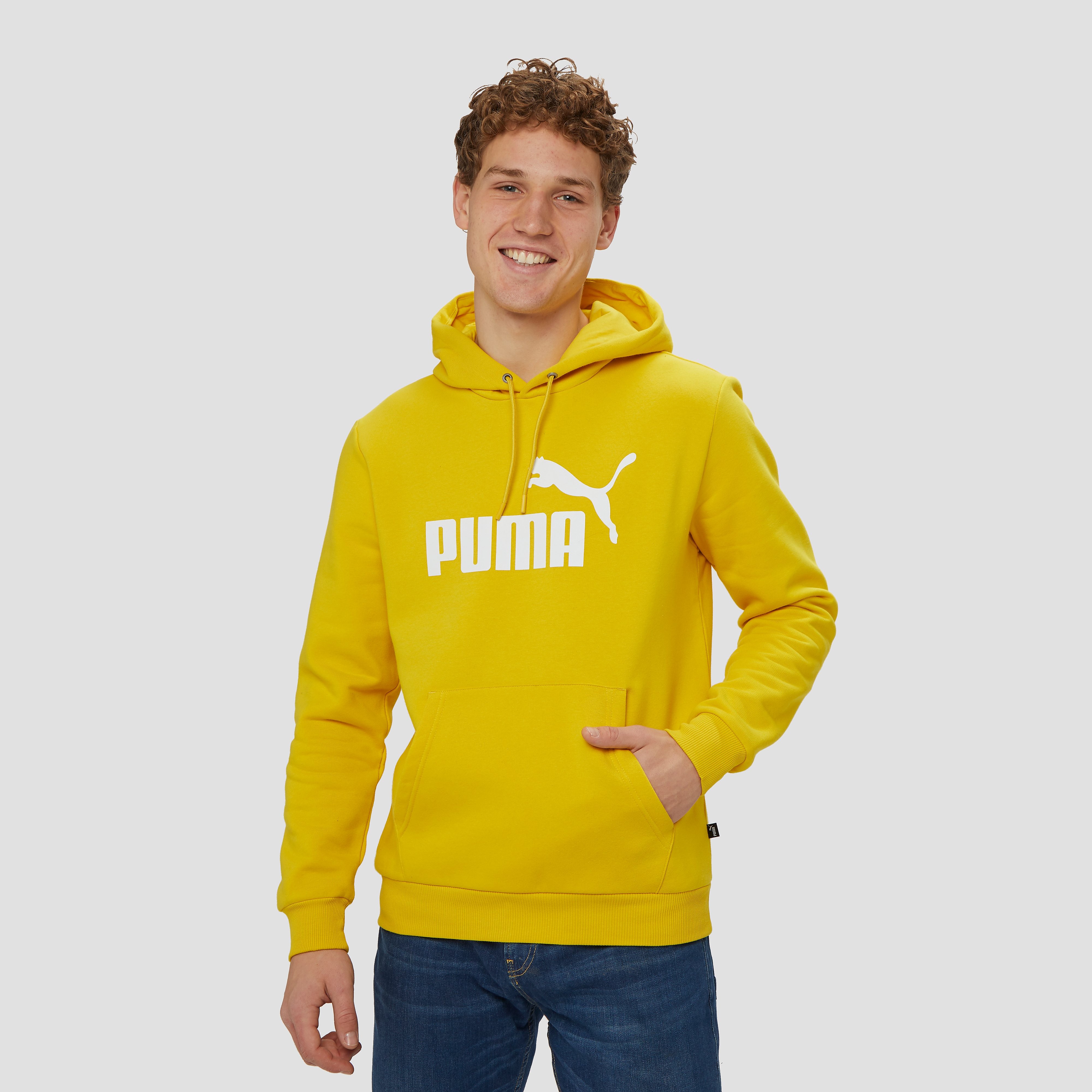 PUMA Essential no.1 fleece trui geel heren Heren