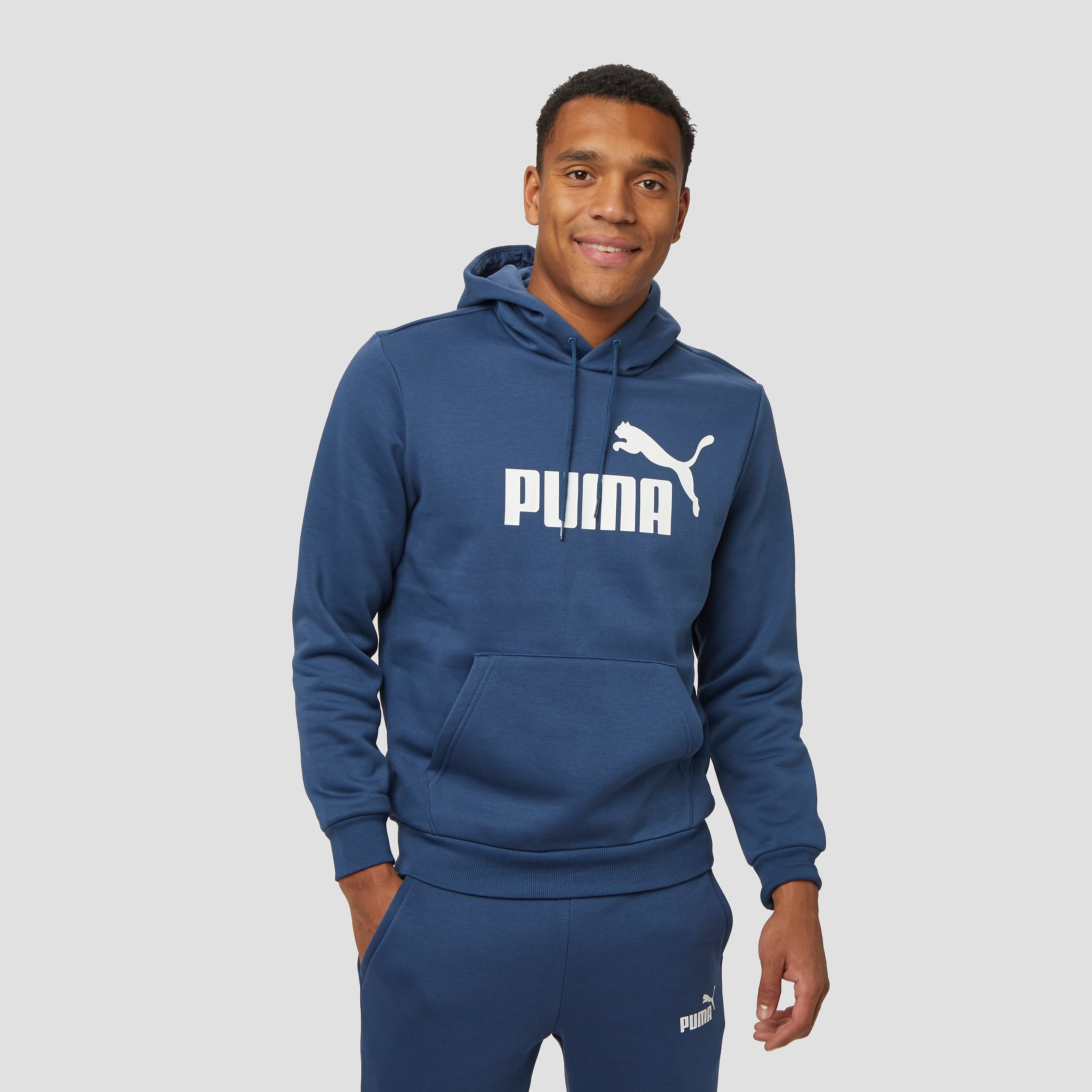 PUMA Essential big logo fleece trui blauw heren Heren