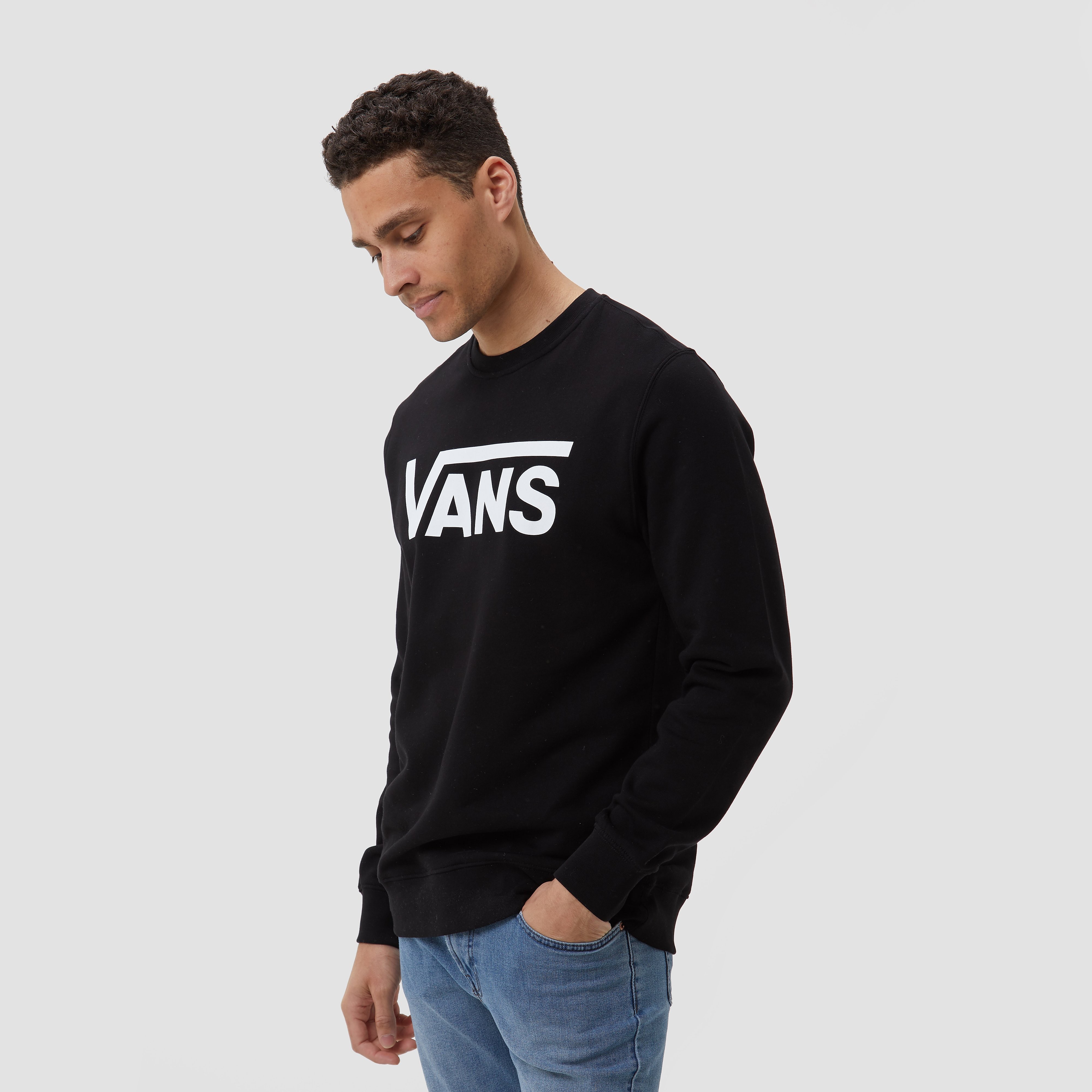 Vans Drop V Crew-B Sweater Zwart Heren - Maat XL