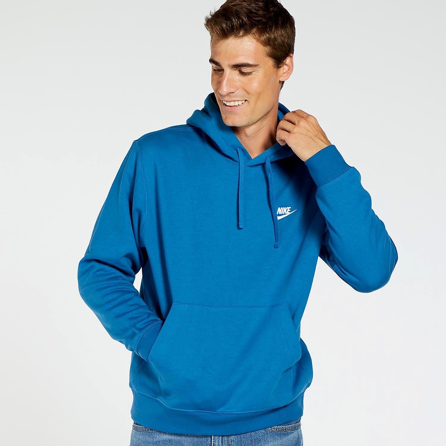 Nike Nike sportswear club fleece trui blauw heren heren