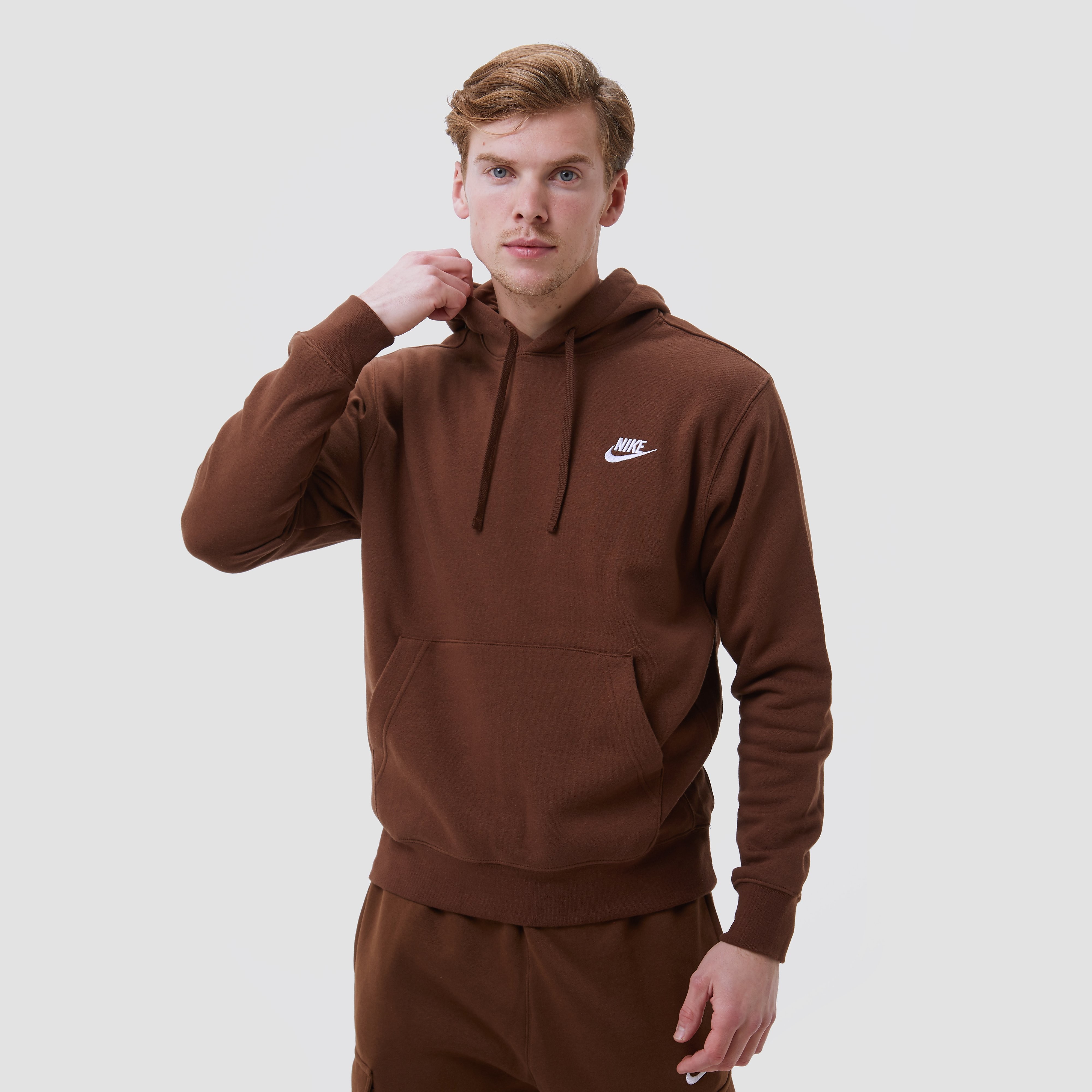 Nike Nike sportswear club fleece trui bruin heren heren