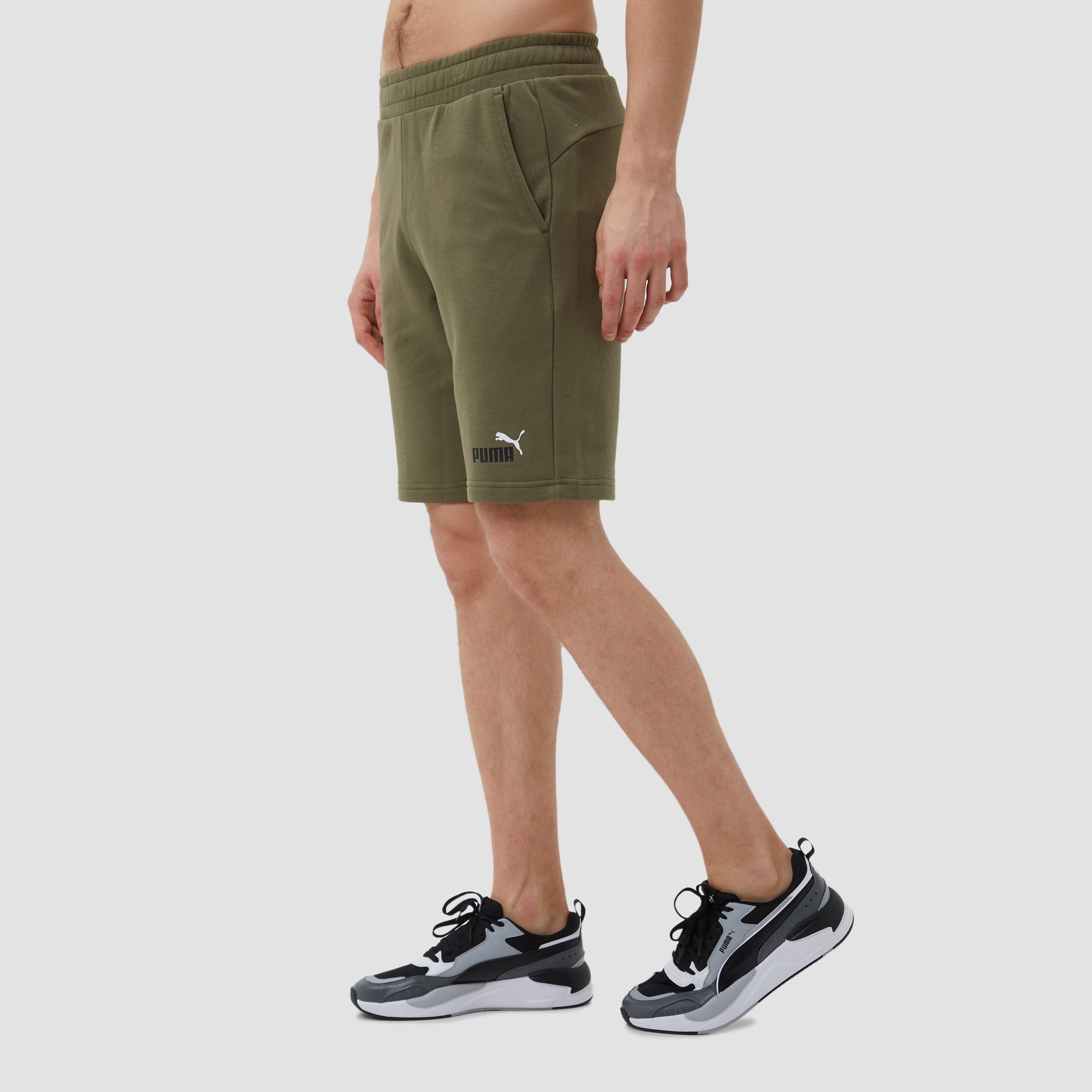 Puma Essentials heren sweatshort - Groen - Maat XL