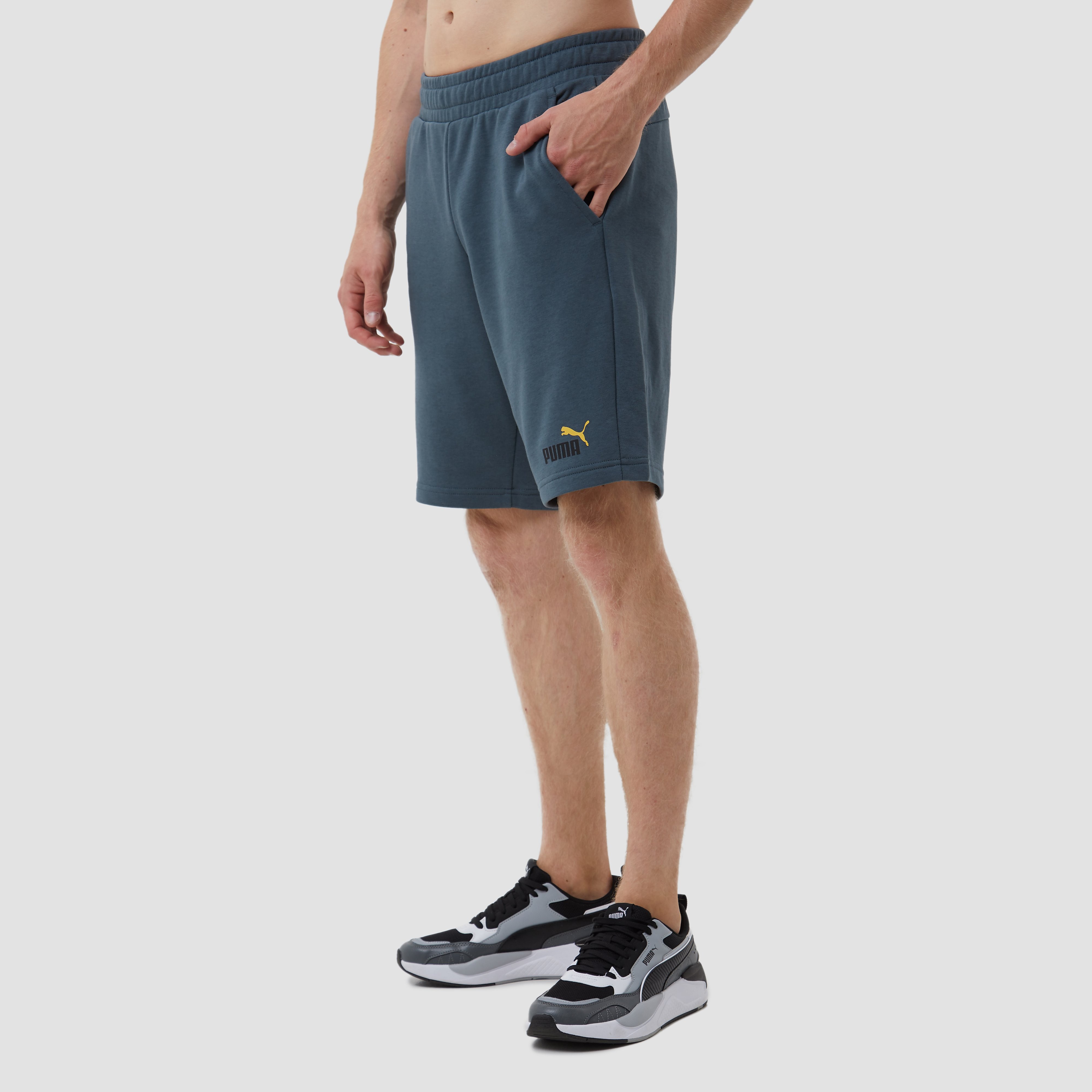 Puma Essentials heren sweatshort - Blauw - Maat L