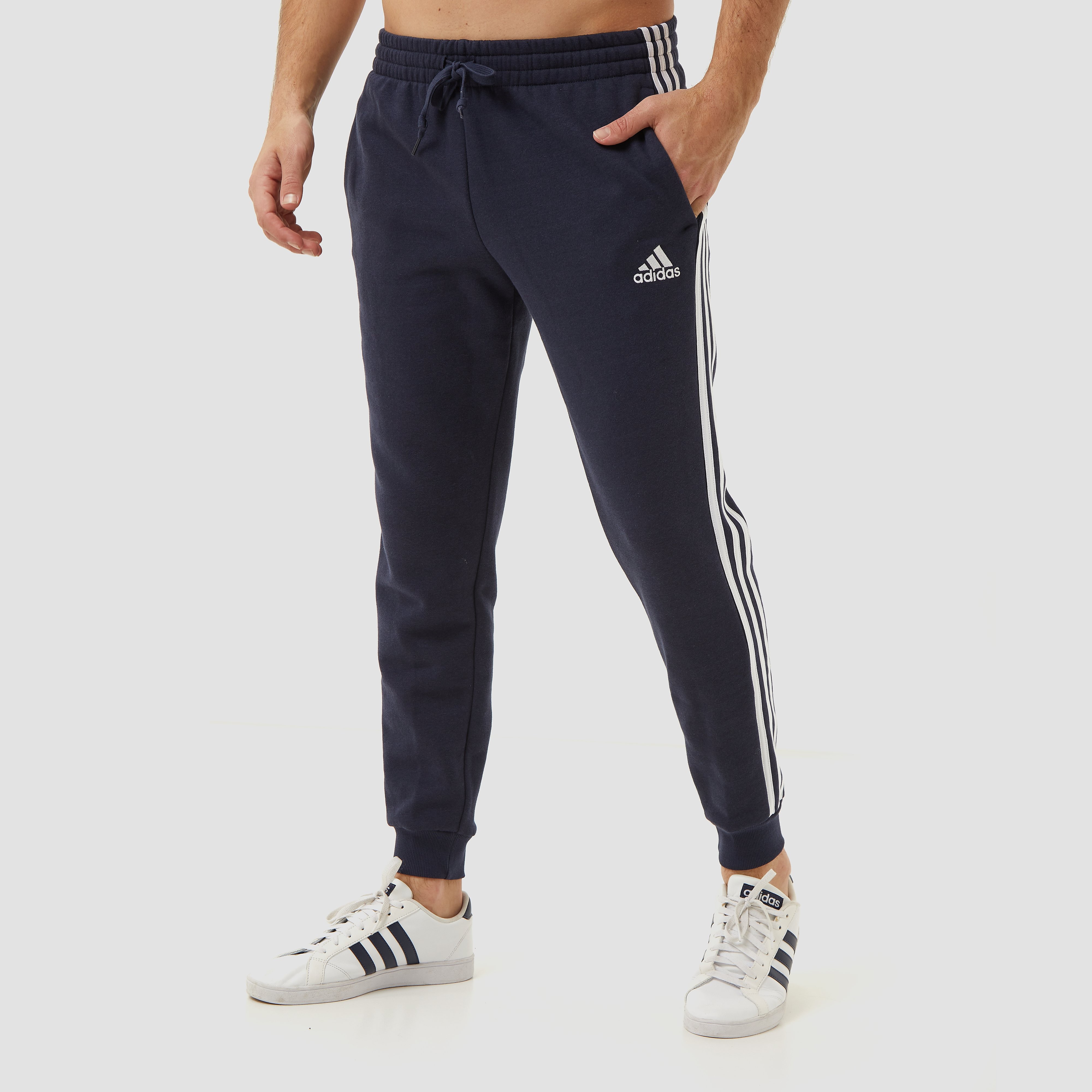 adidas Adidas performance 3-stripes fleece joggingbroek blauw heren heren