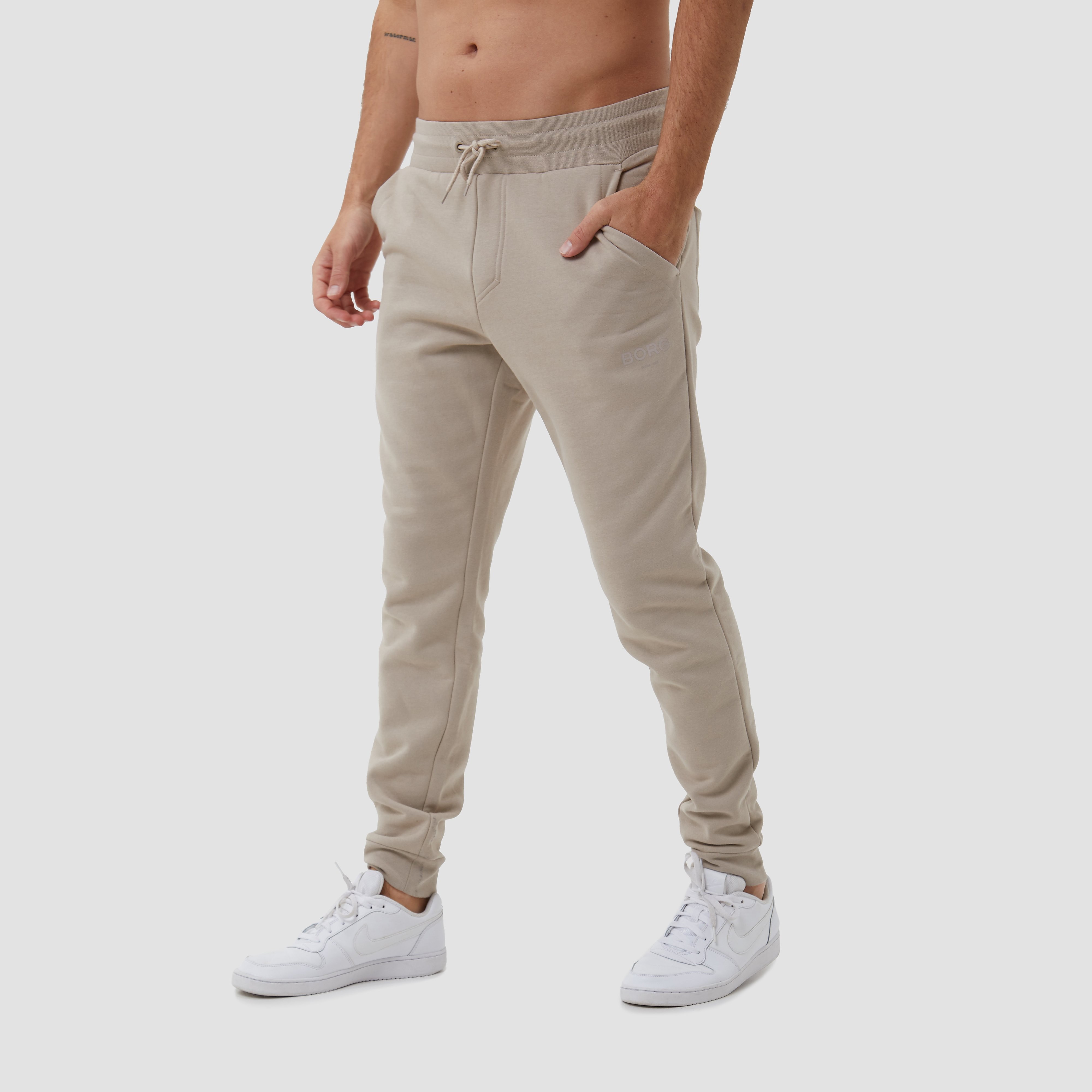 Bjorn Borg Logo Joggingbroek Beige/Khaki Heren - Maat XL