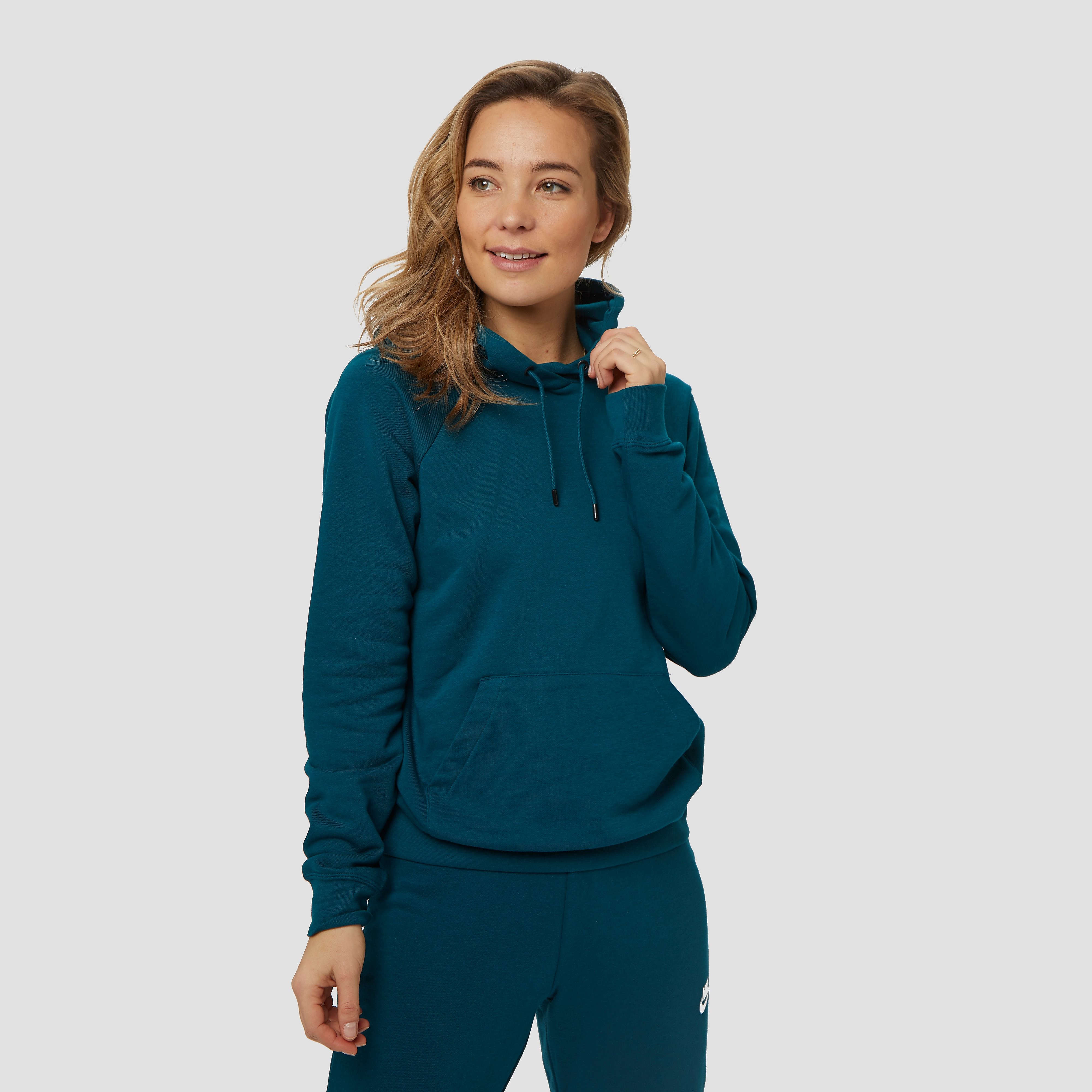 NIKE Essential fleece trui turquoise/blauw dames Dames