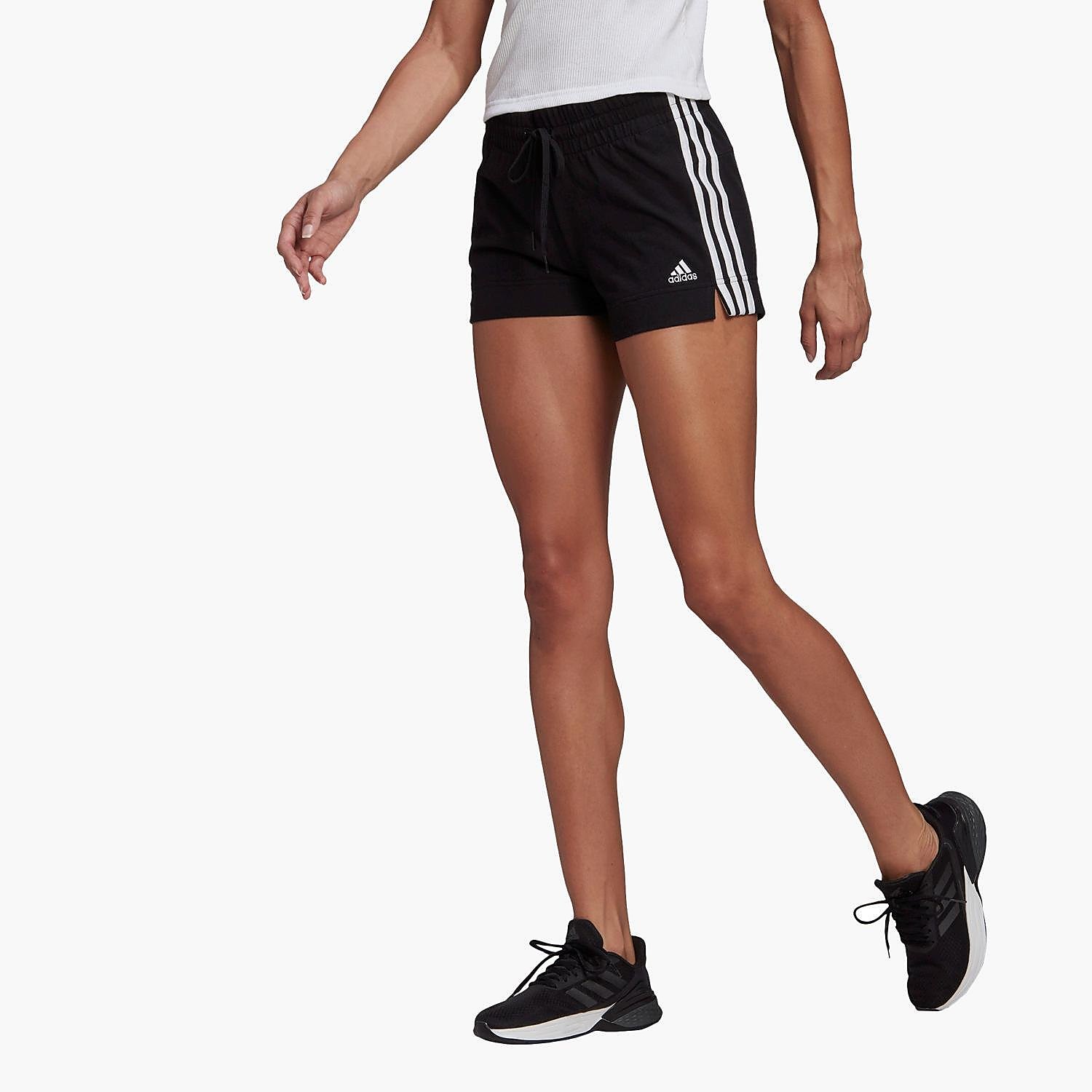 adidas Adidas essentials slim 3-stripes korte broek zwart dames dames