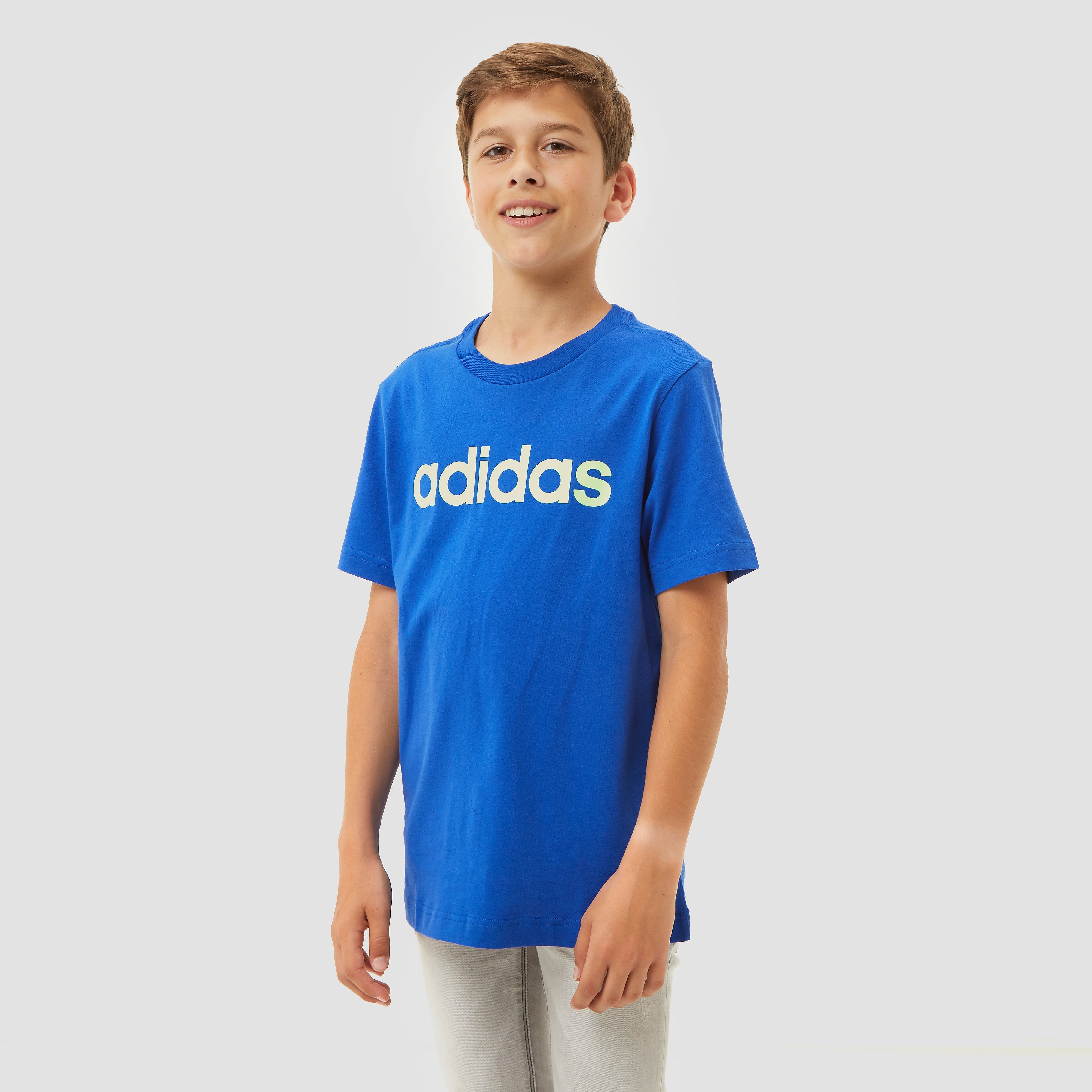 adidas Linear shirt blauw kinderen Kinderen