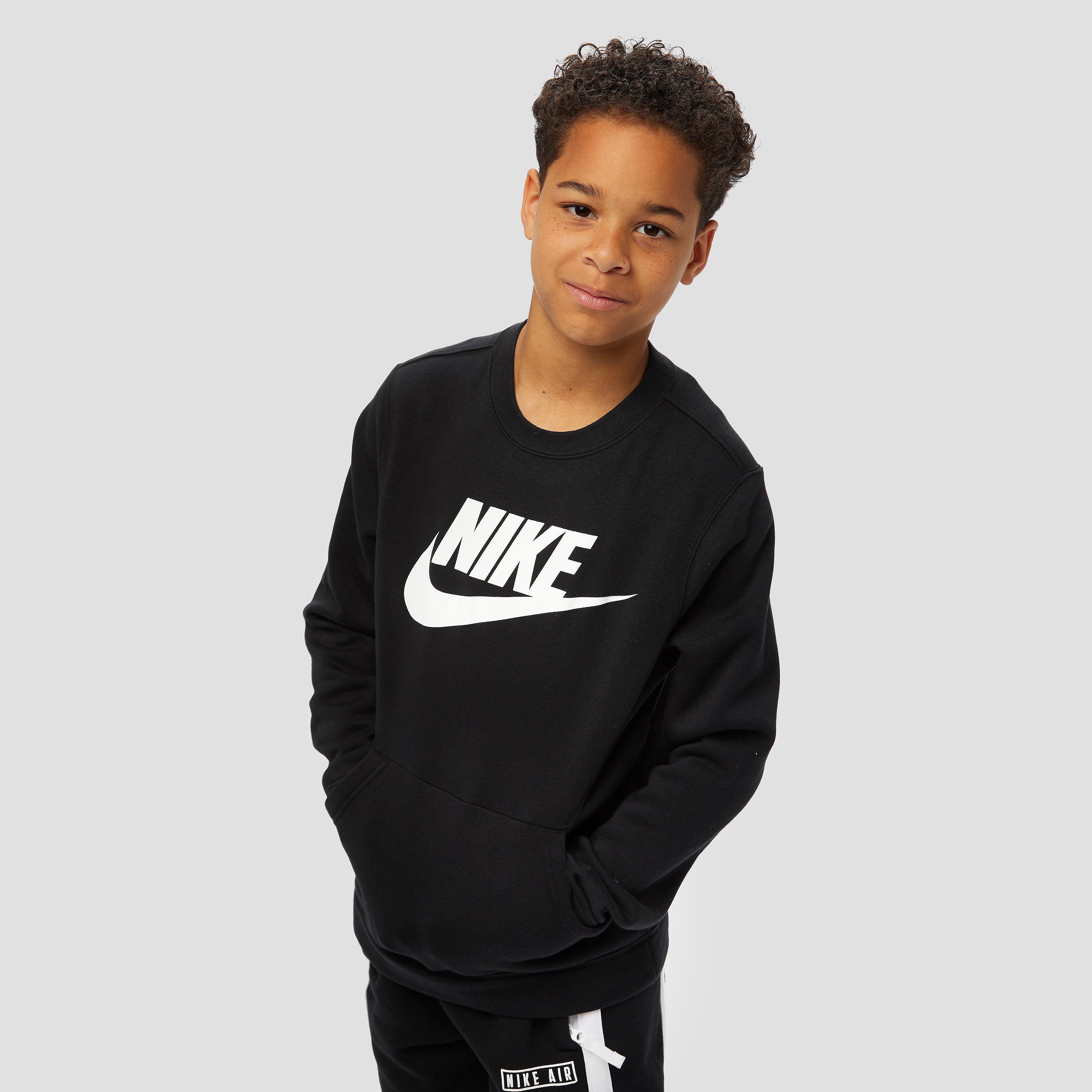 NIKE Sportswear crew club fleece sweater zwart kinderen Kinderen