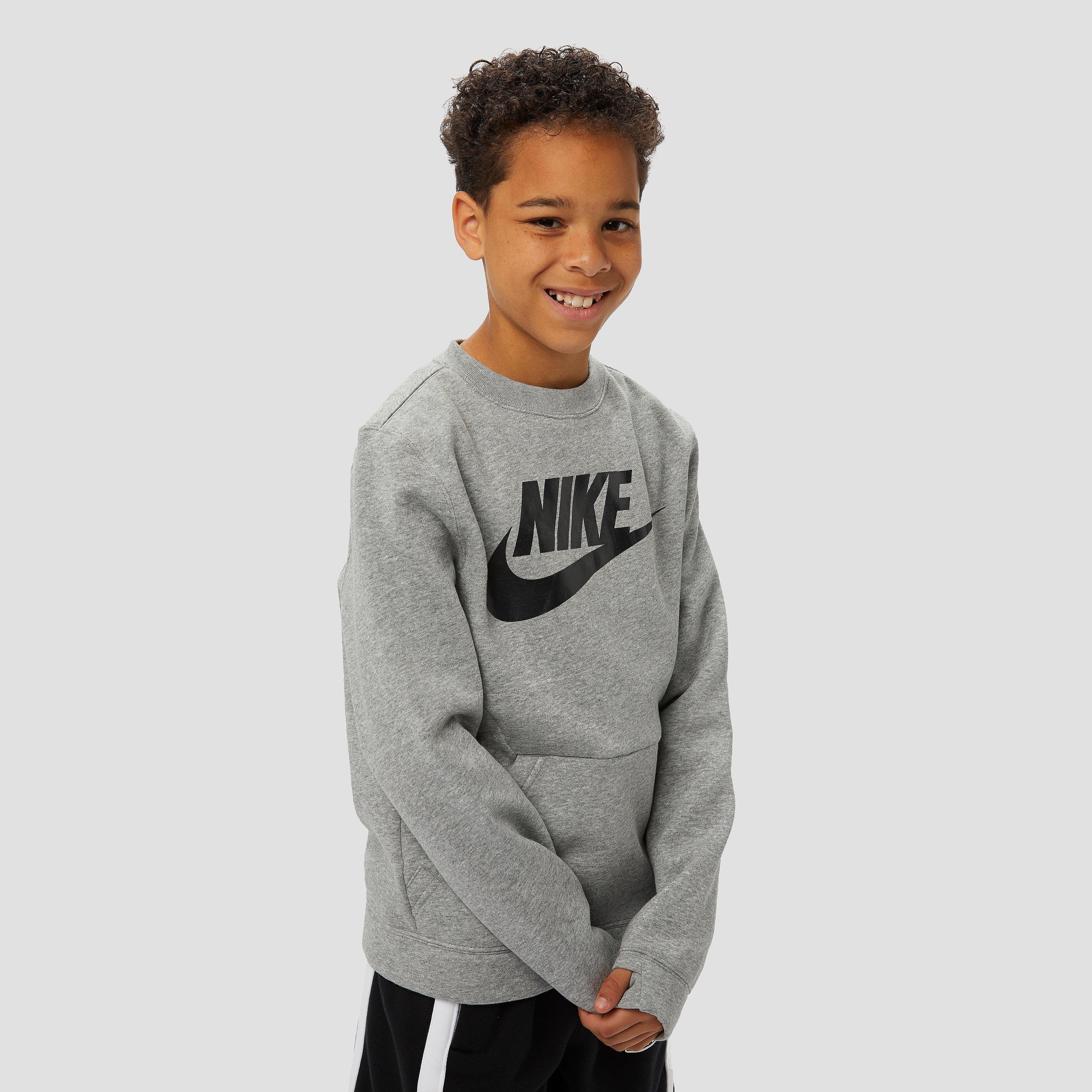 NIKE Sportswear crew club fleece sweater grijs kinderen Kinderen