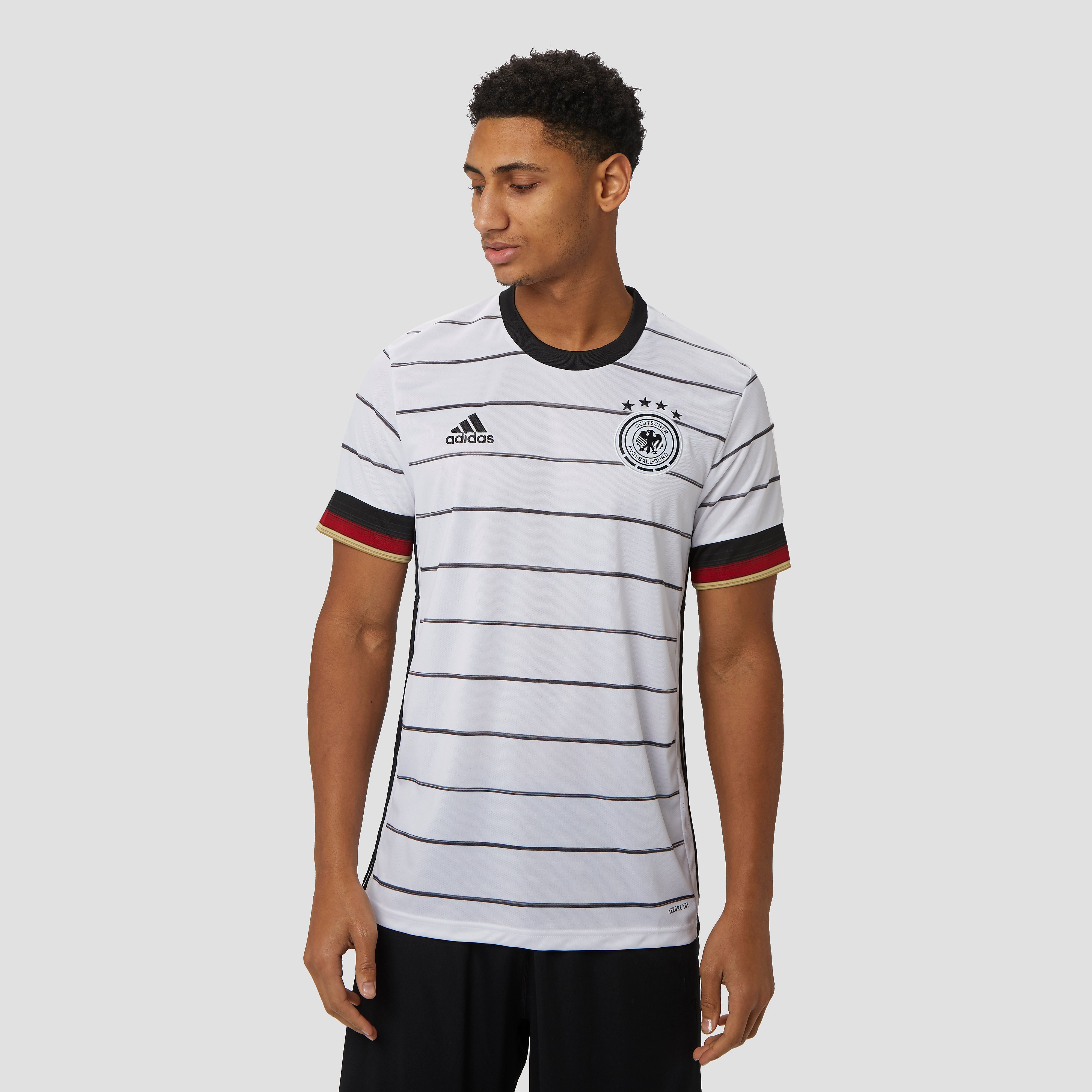 adidas Uefa euro 2020 dfb duitsland thuisshirt 20/22 wit/zwart heren Heren