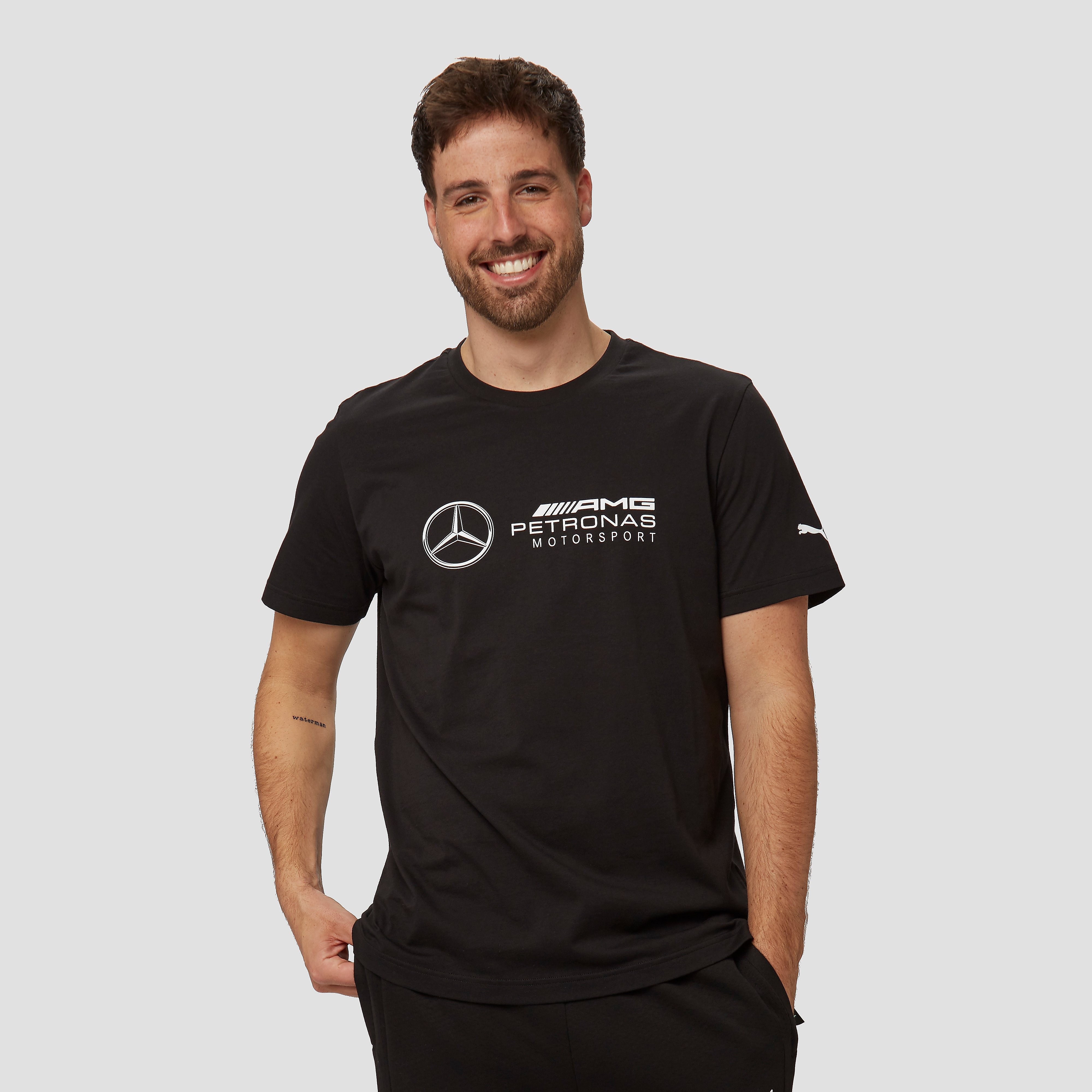 PUMA Mercedes amg petronas motorsport logo shirt zwart heren Heren