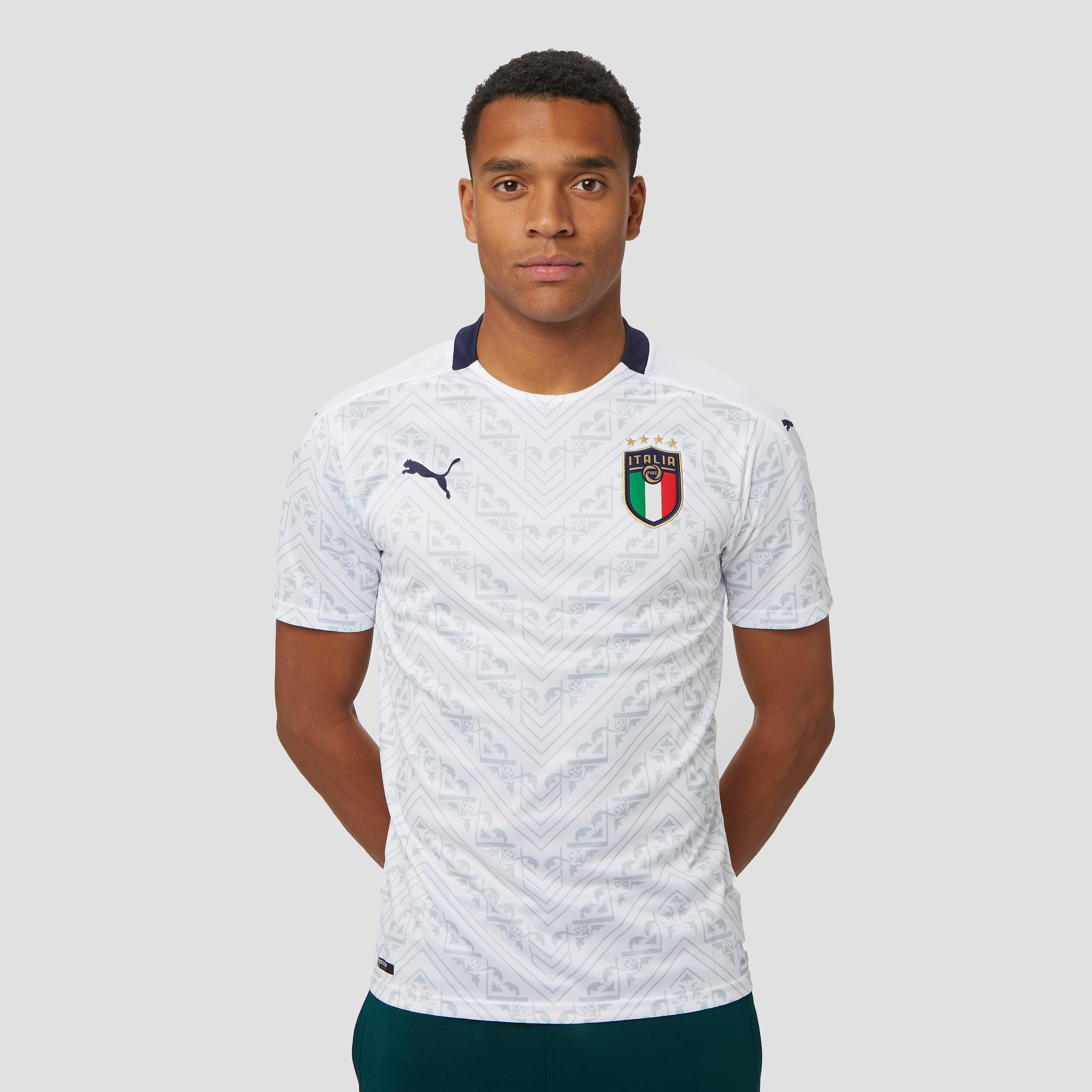 PUMA Uefa euro 2020 figc italie uitshirt 20/22 wit heren Heren