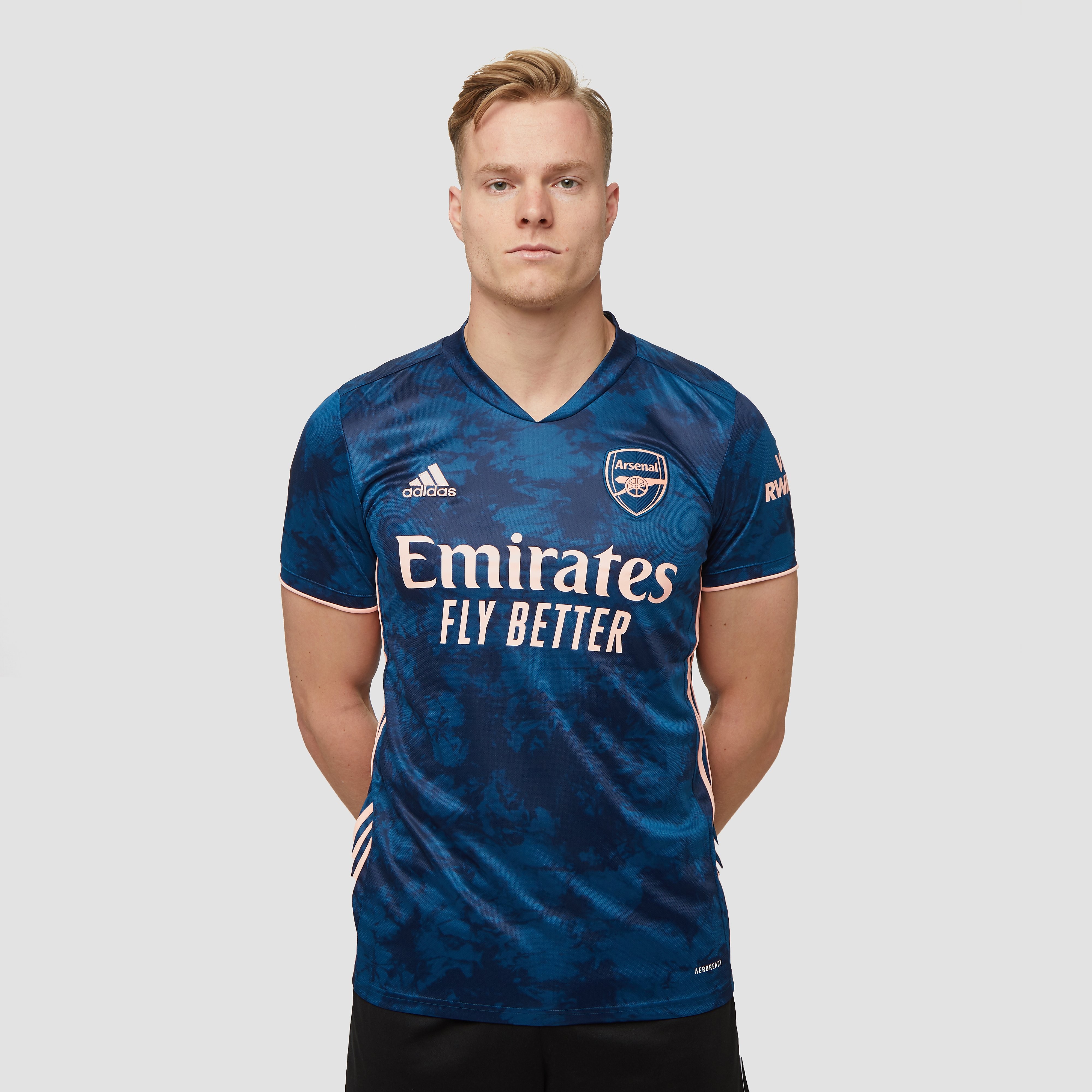 adidas Arsenal fc third shirt 20/21 blauw/oranje heren Heren