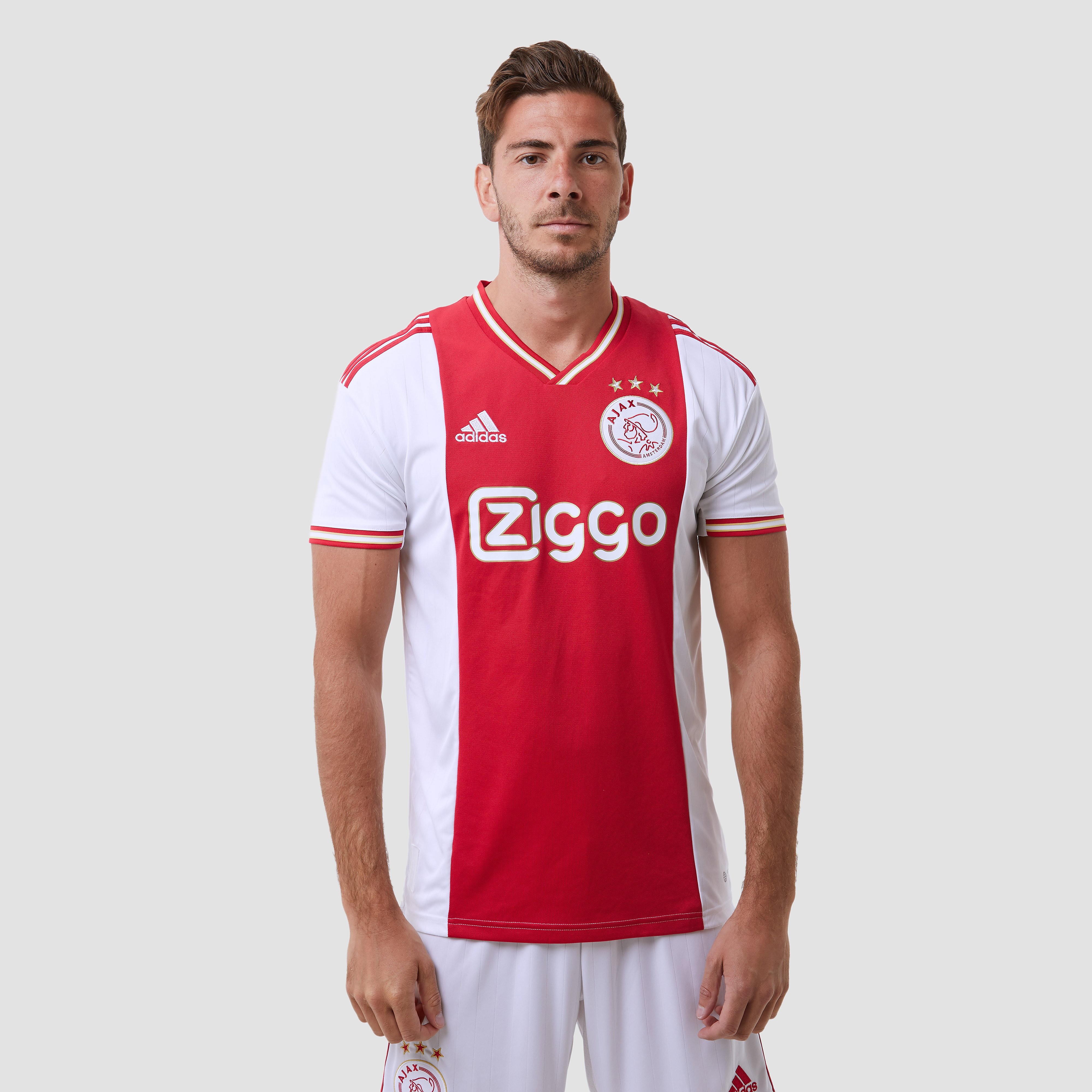 adidas Adidas ajax amsterdam 22/23 thuisshirt wit/rood heren heren