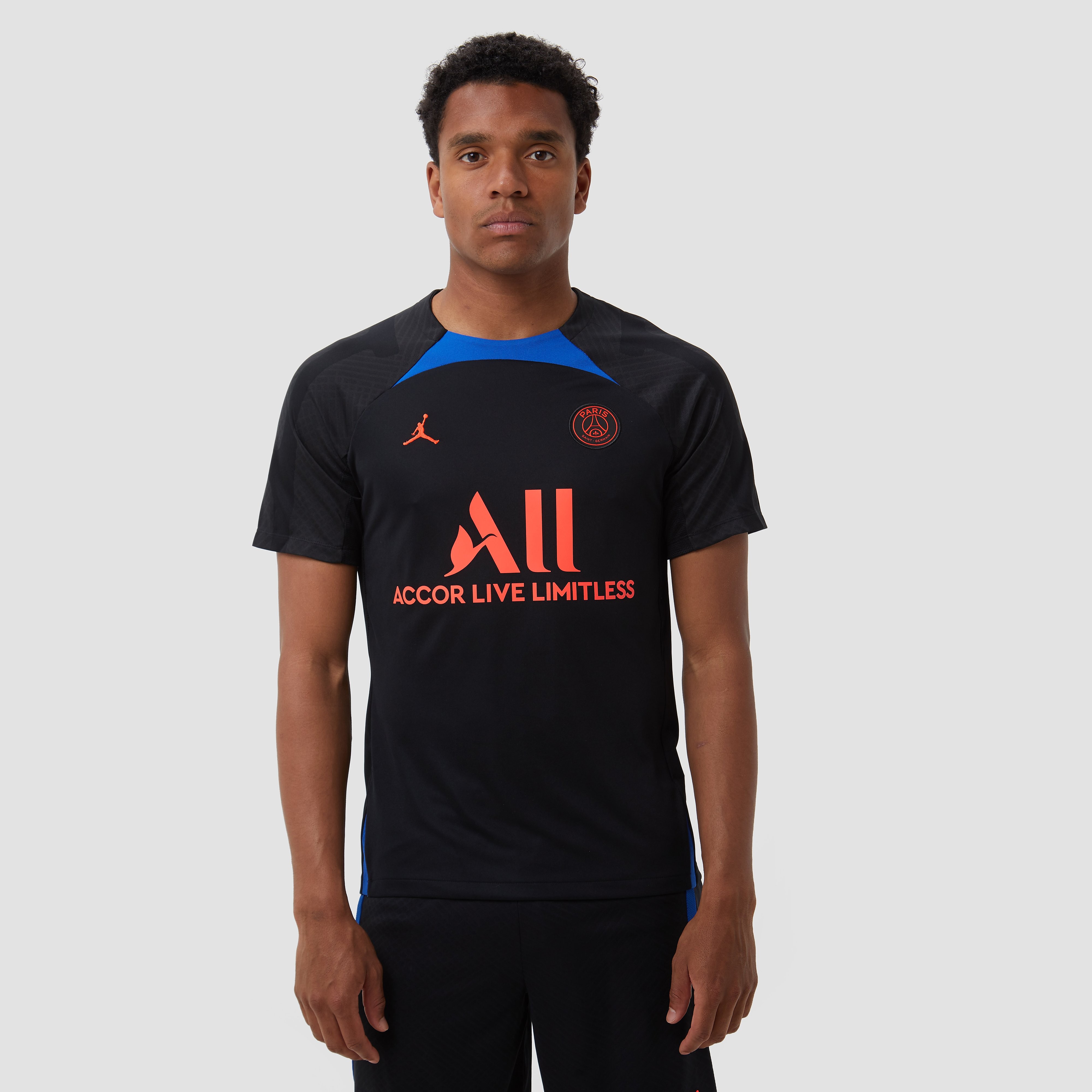 Nike Nike psg dri-fit strike uitshirt zwart/blauw heren heren